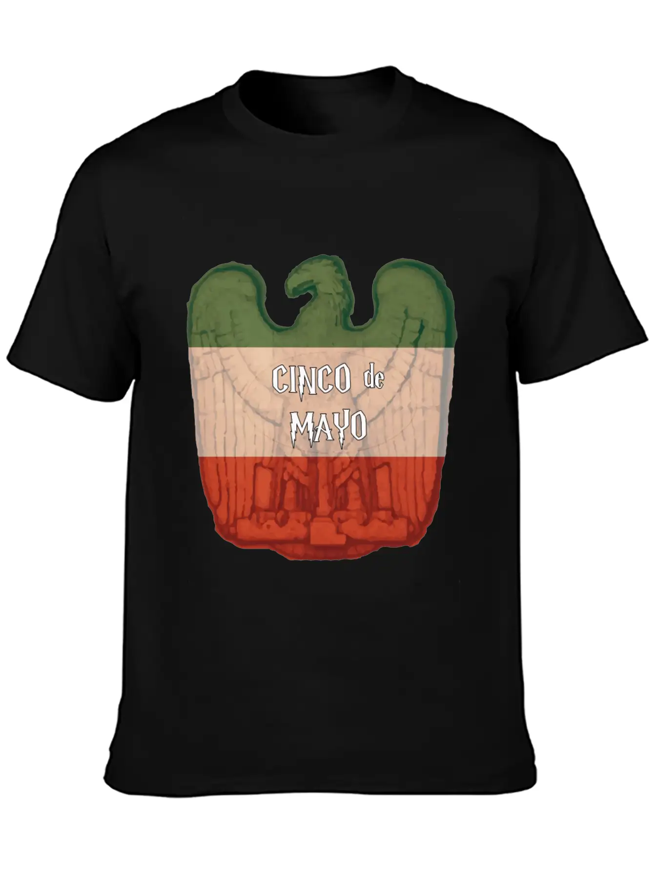 Cinco De Mayo Eagle Casual Graphic T-Shirt – Simple And Comfortable Daily Wear
