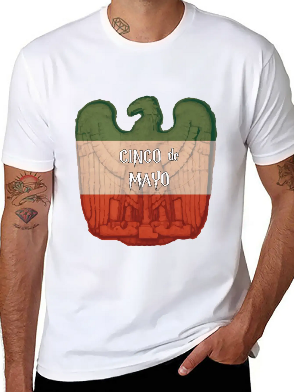 Cinco De Mayo Eagle Casual Graphic T-Shirt – Simple And Comfortable Daily Wear