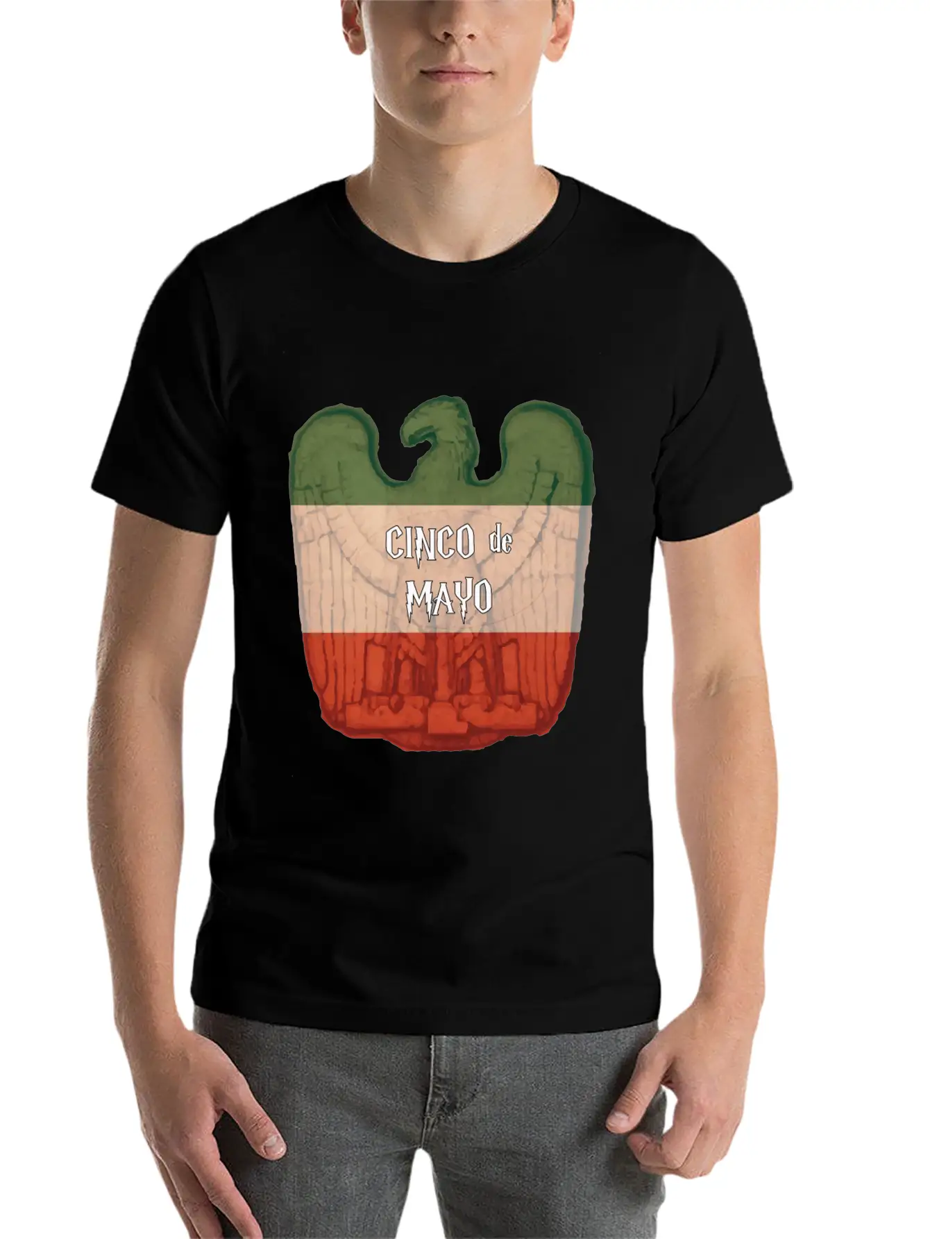 Cinco De Mayo Eagle Casual Graphic T-Shirt – Simple And Comfortable Daily Wear
