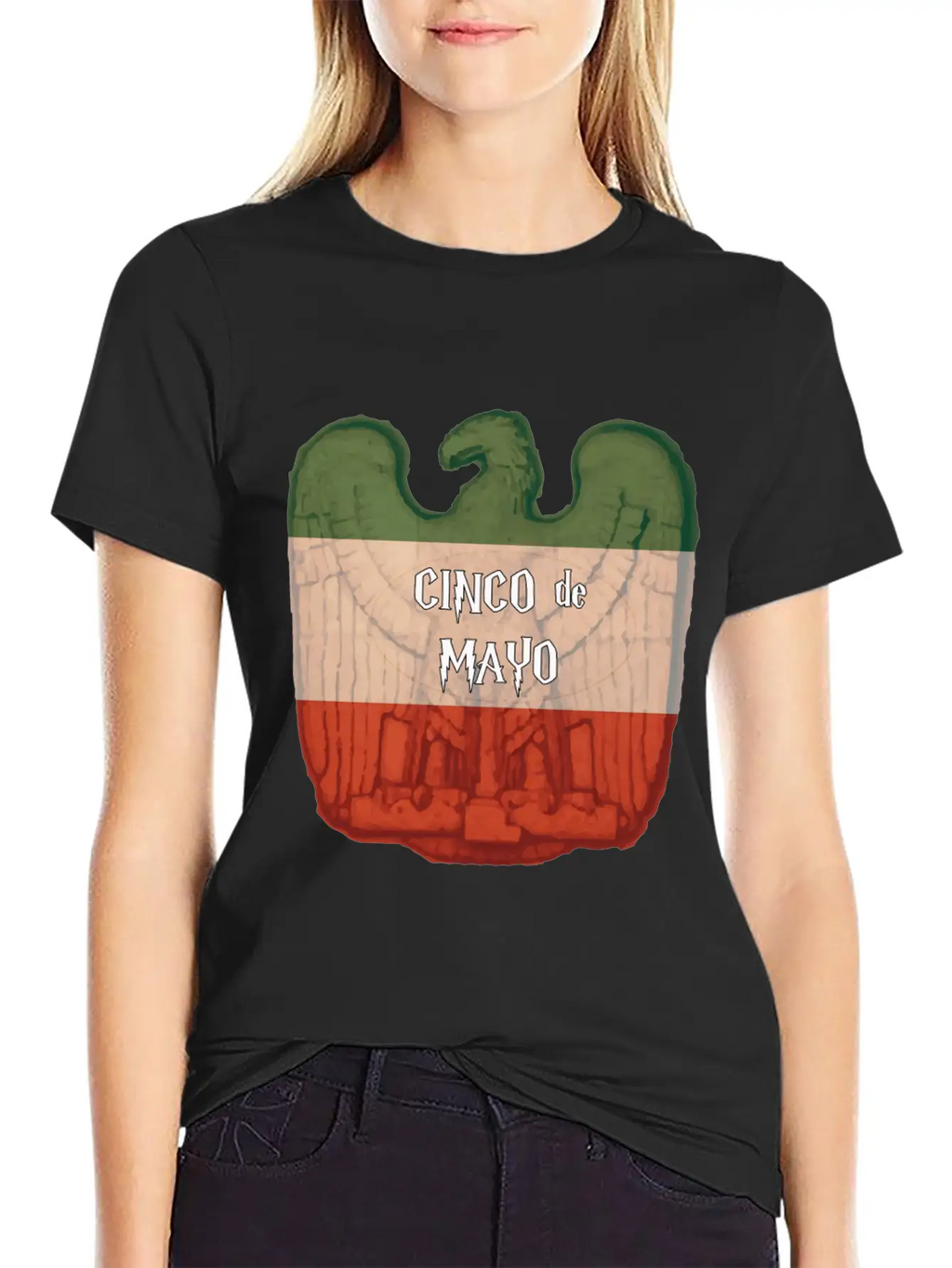 Cinco De Mayo Eagle Casual Graphic T-Shirt – Simple And Comfortable Daily Wear