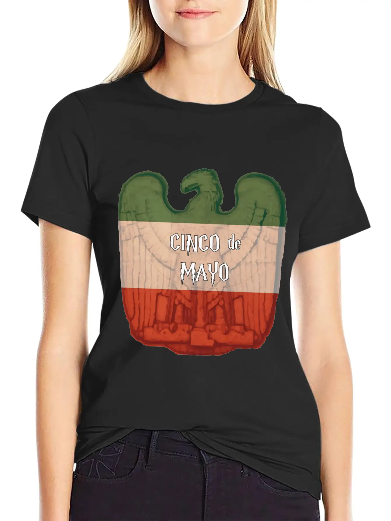 Cinco De Mayo Eagle Casual Graphic T-Shirt – Simple And Comfortable Daily Wear