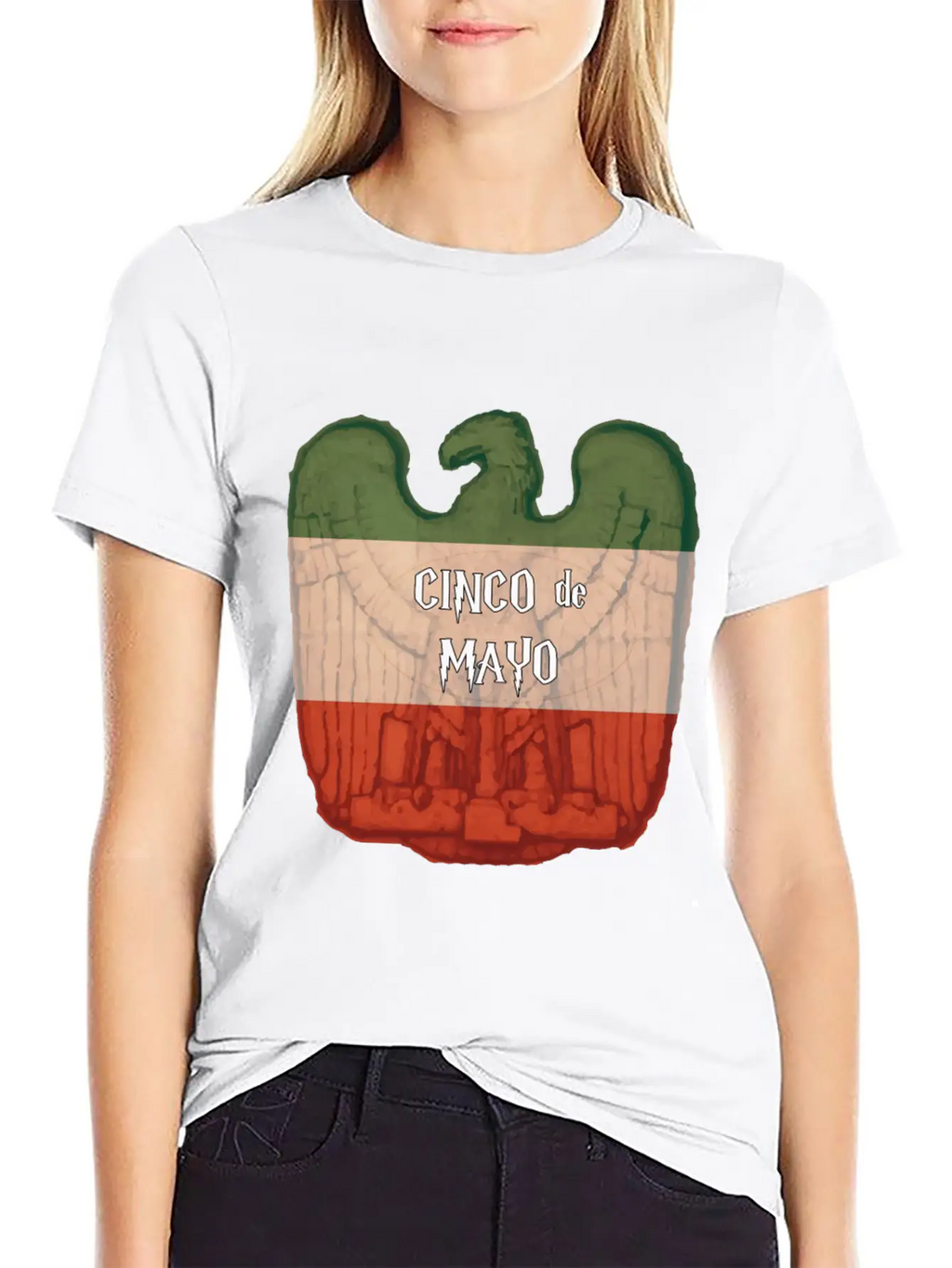Cinco De Mayo Eagle Casual Graphic T-Shirt – Simple And Comfortable Daily Wear