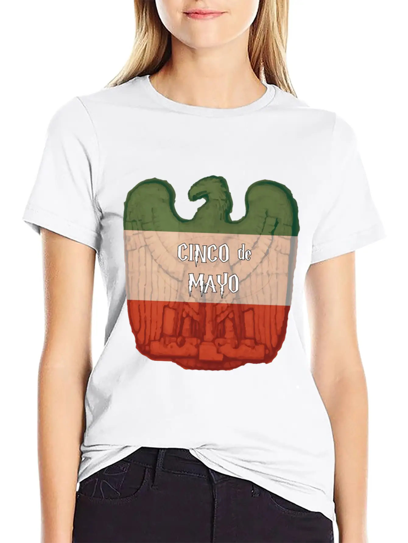 Cinco De Mayo Eagle Casual Graphic T-Shirt – Simple And Comfortable Daily Wear