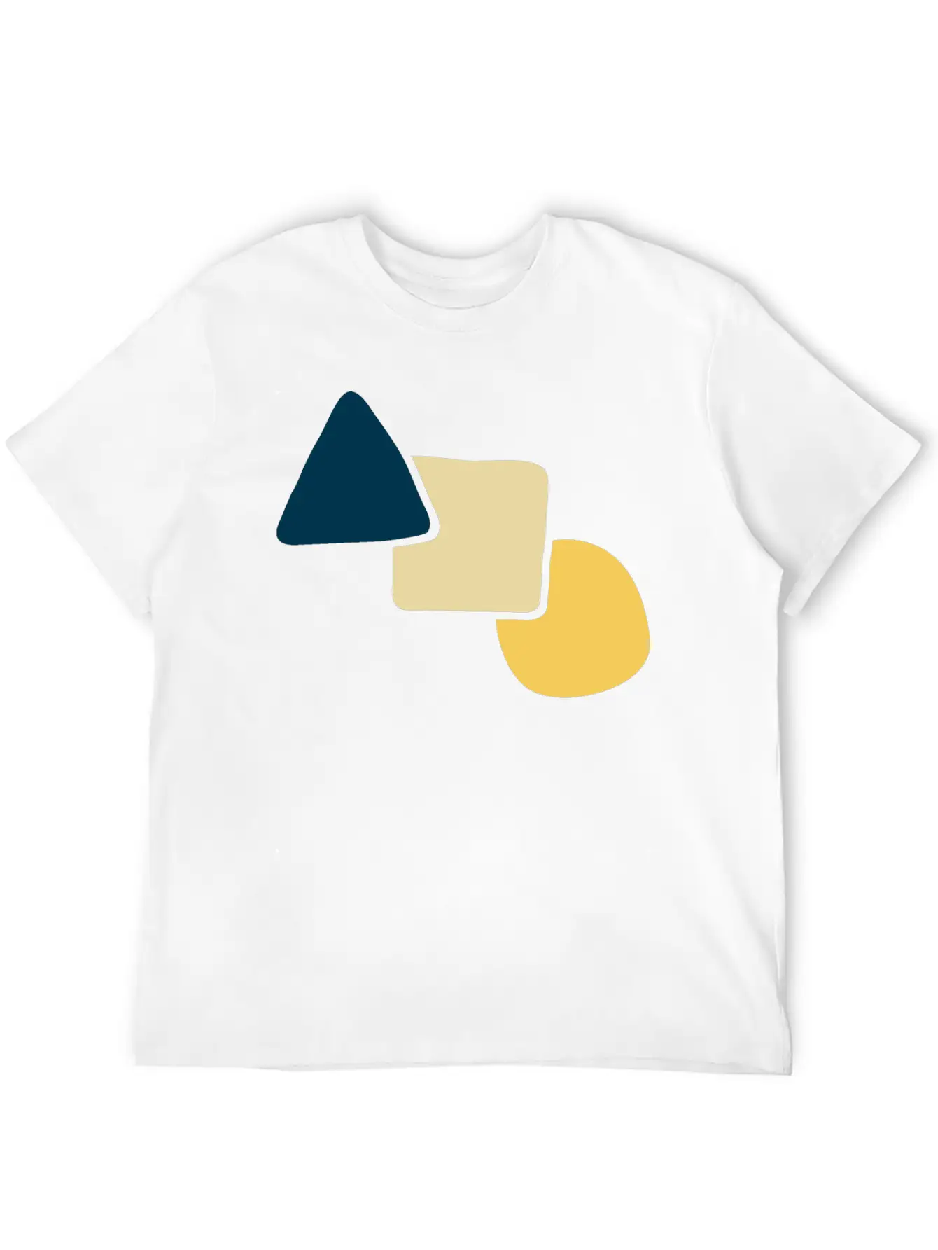 Circle Triangle And Square Abstract Unisex Casual T-Shirt – Clean Design For Daily Comfort