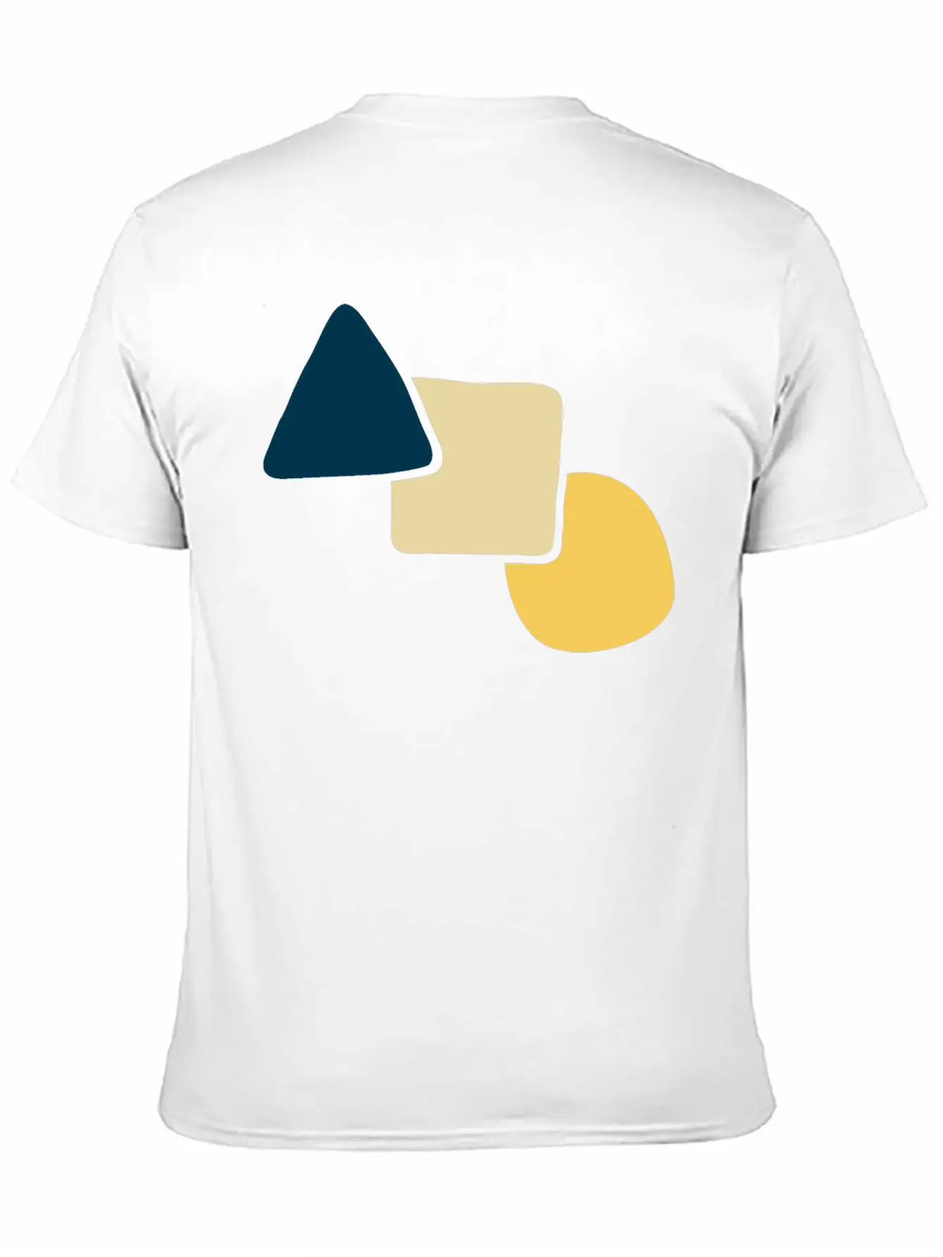 Circle Triangle And Square Abstract Unisex Casual T-Shirt – Clean Design For Daily Comfort