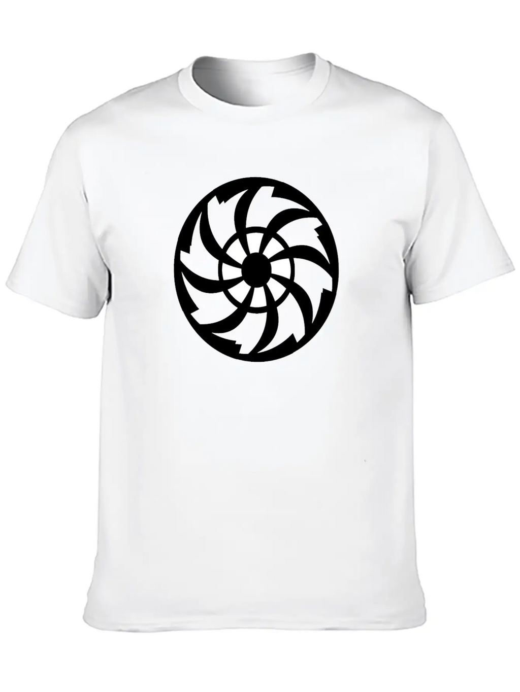 CIRCLE WITH SWIRL INSIDE Unisex Casual T-Shirt – Clean Design For Daily Comfort