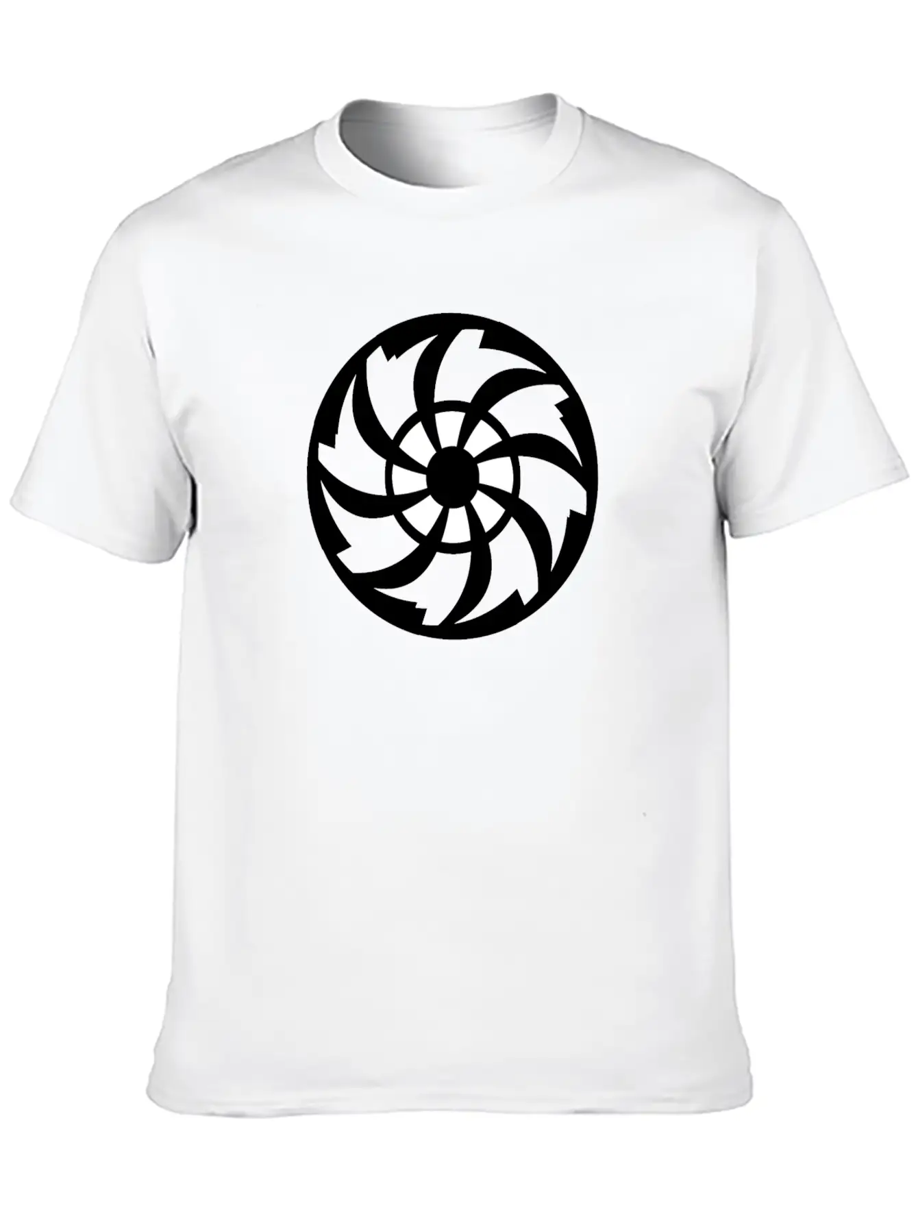 CIRCLE WITH SWIRL INSIDE Unisex Casual T-Shirt – Clean Design For Daily Comfort