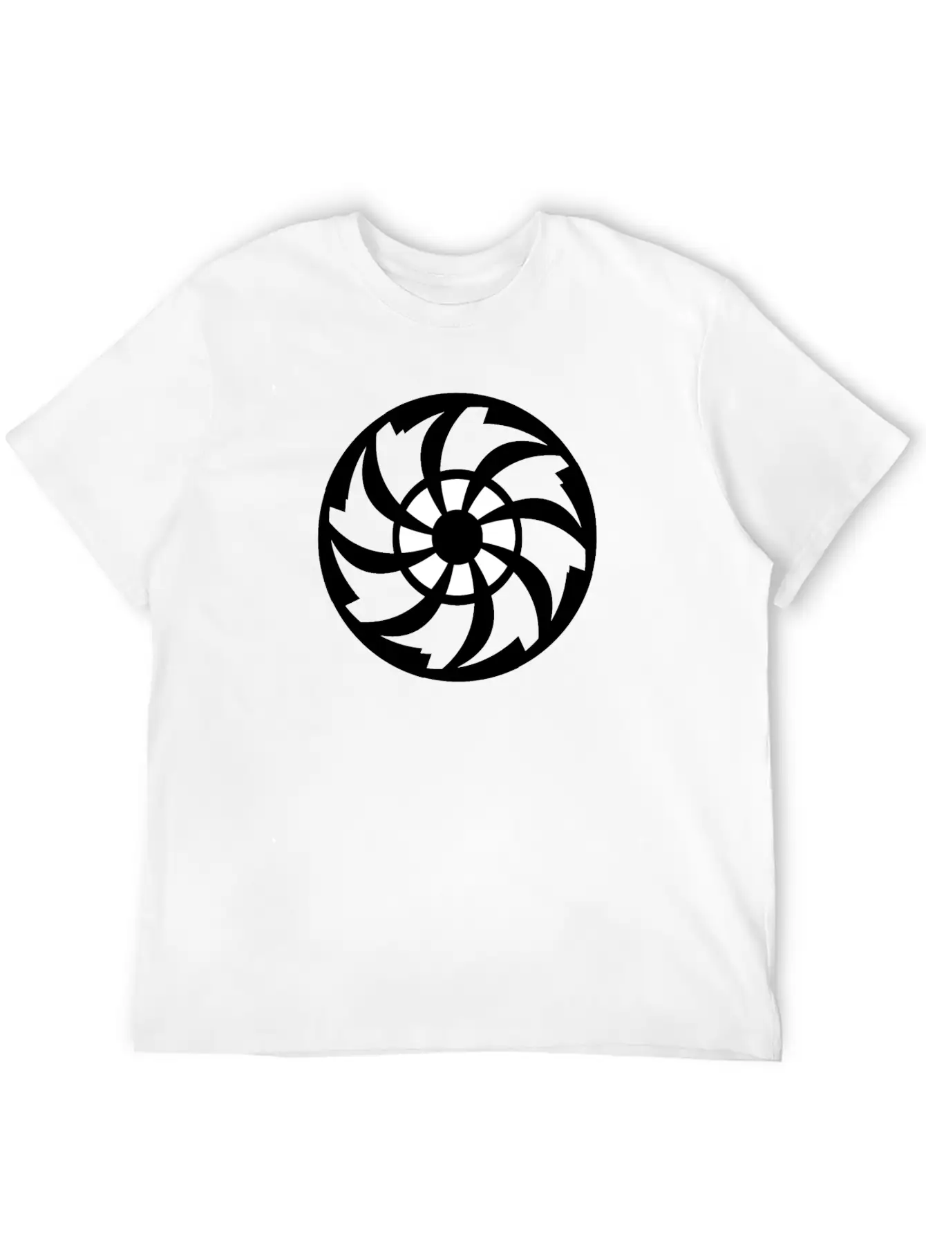 CIRCLE WITH SWIRL INSIDE Unisex Casual T-Shirt – Clean Design For Daily Comfort