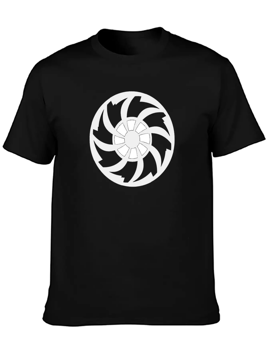 CIRCLE WITH SWIRL INSIDE Unisex Casual T-Shirt – Clean Design For Daily Comfort