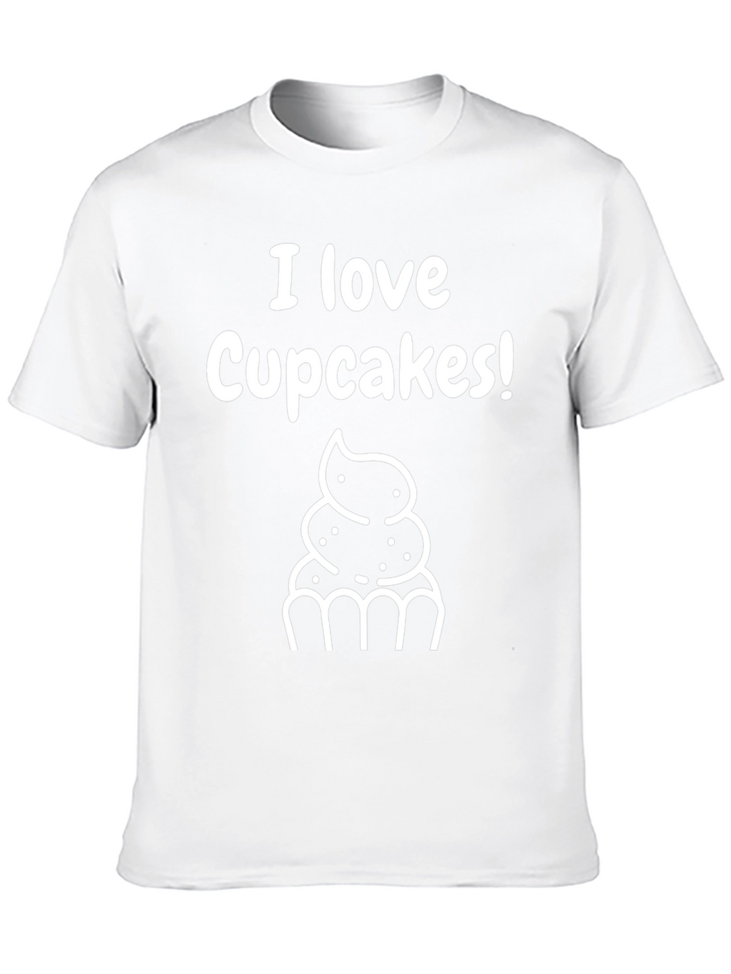 I Love Cupcakes! Graphic Tee - Soft Cotton