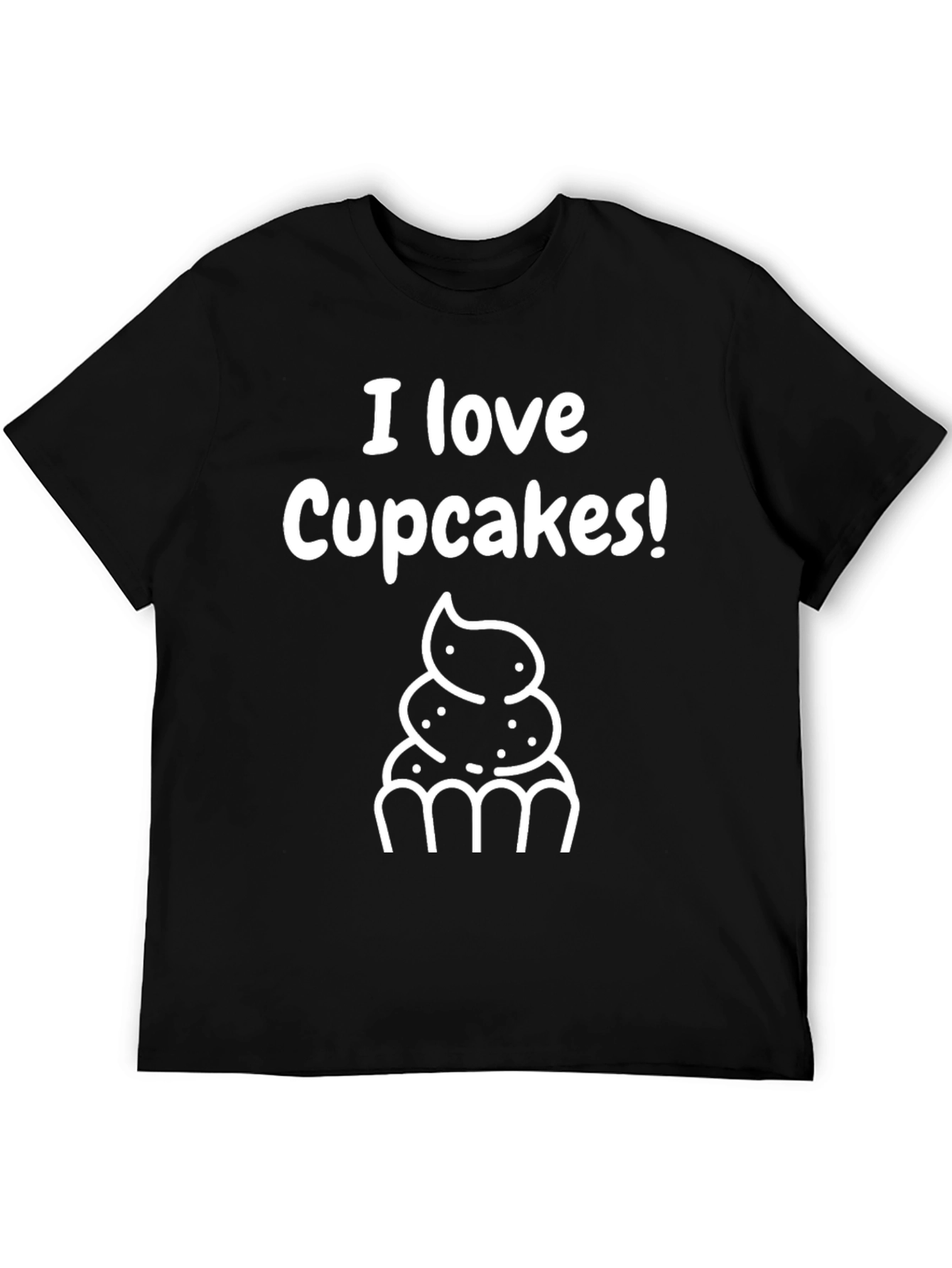 I Love Cupcakes! Graphic Tee - Soft Cotton