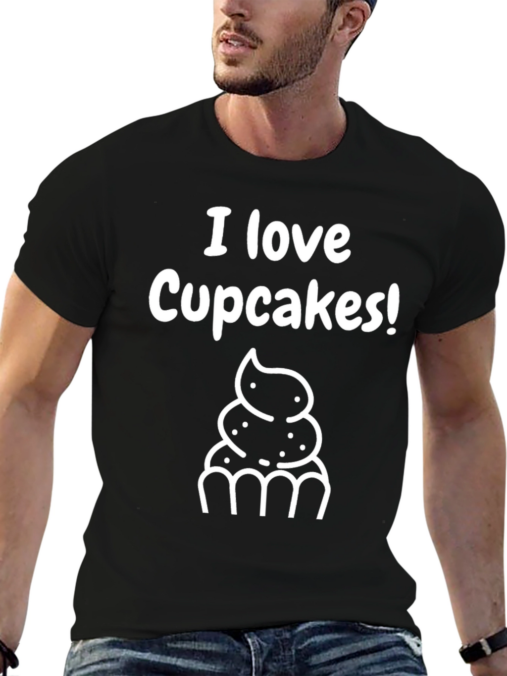 I Love Cupcakes! Graphic Tee - Soft Cotton