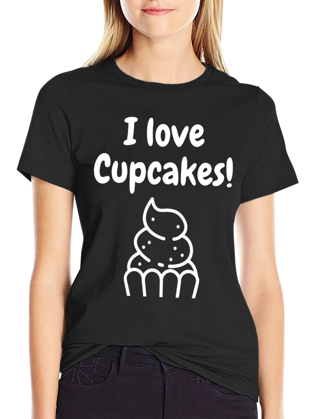 I Love Cupcakes! Graphic Tee - Soft Cotton
