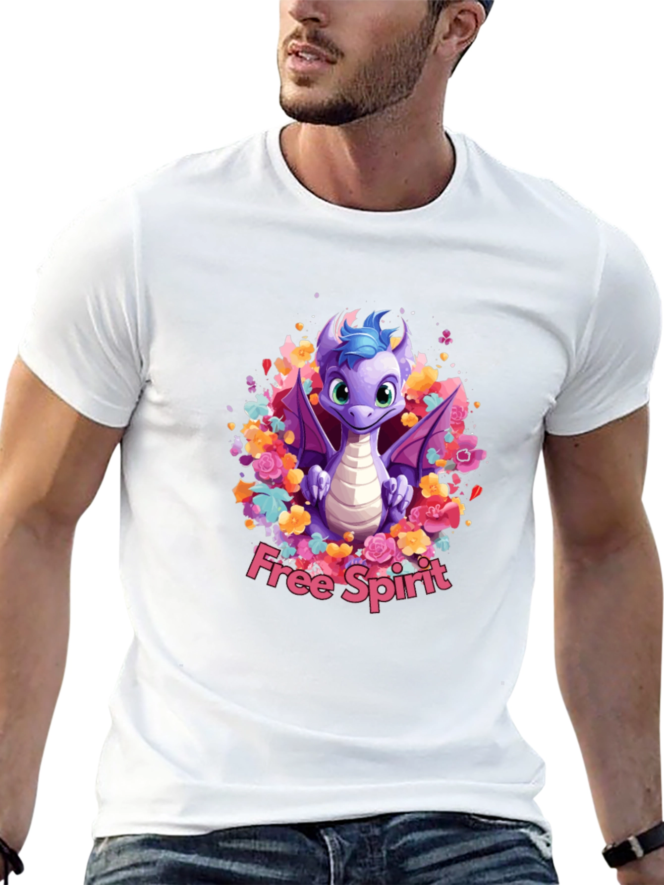 Free Spirit Dragon Graphic Tee