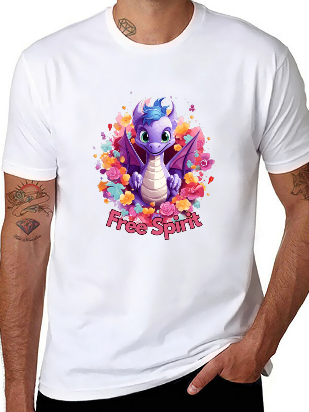 Free Spirit Dragon Graphic Tee