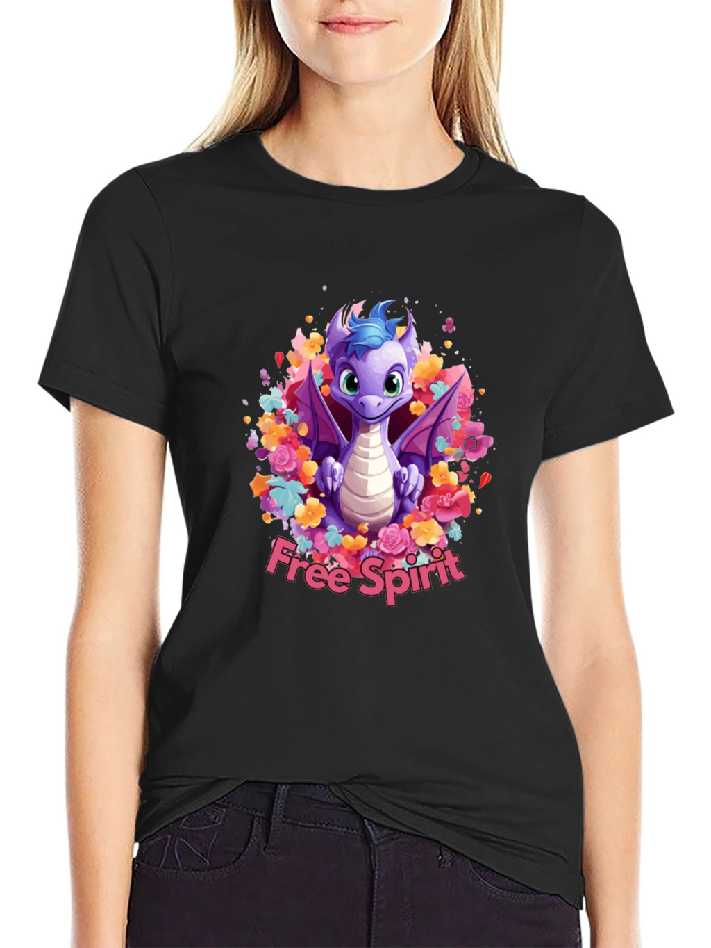 Free Spirit Dragon Graphic Tee