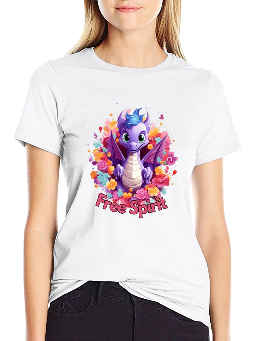 Free Spirit Dragon Graphic Tee