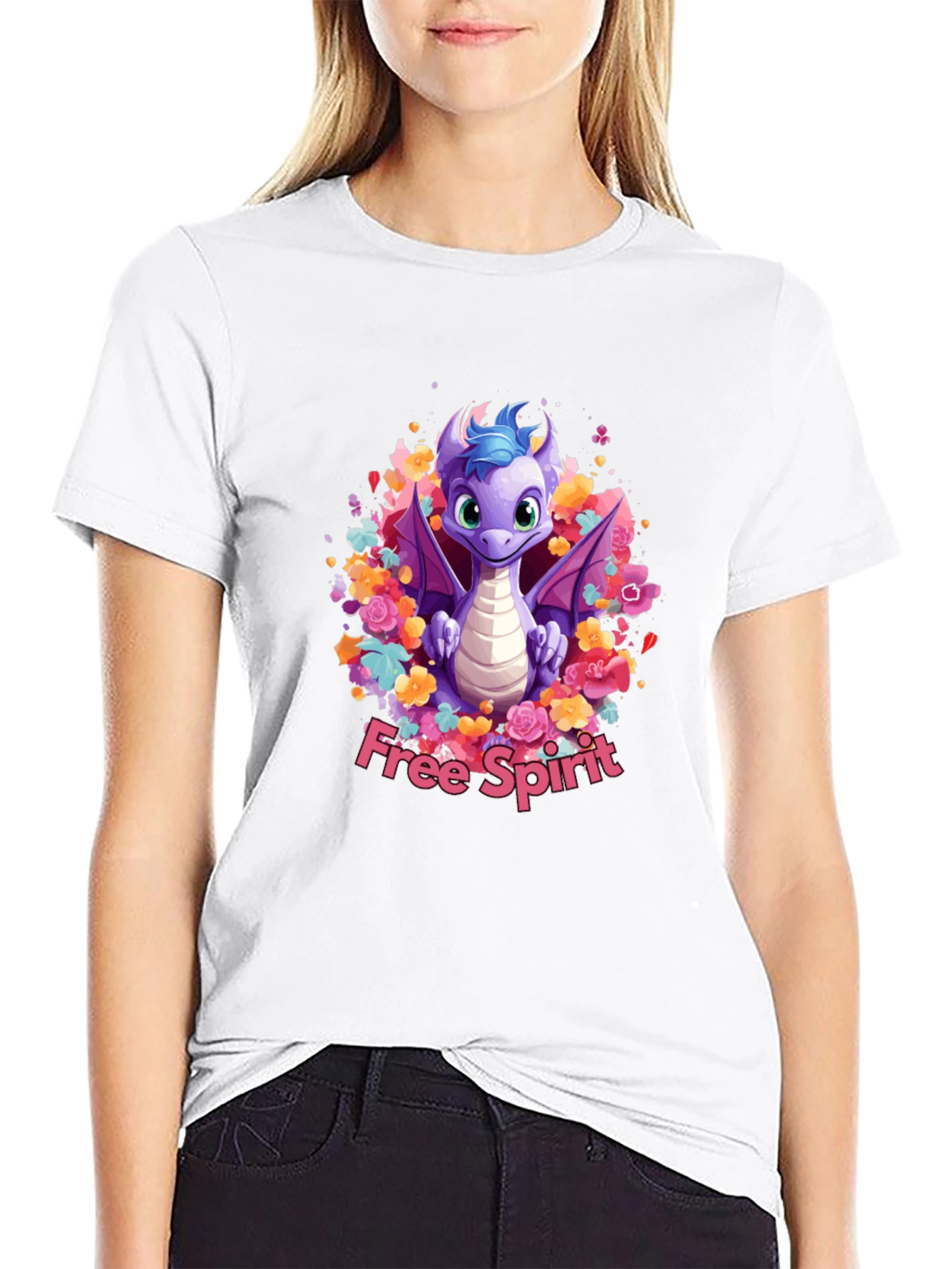 Free Spirit Dragon Graphic Tee