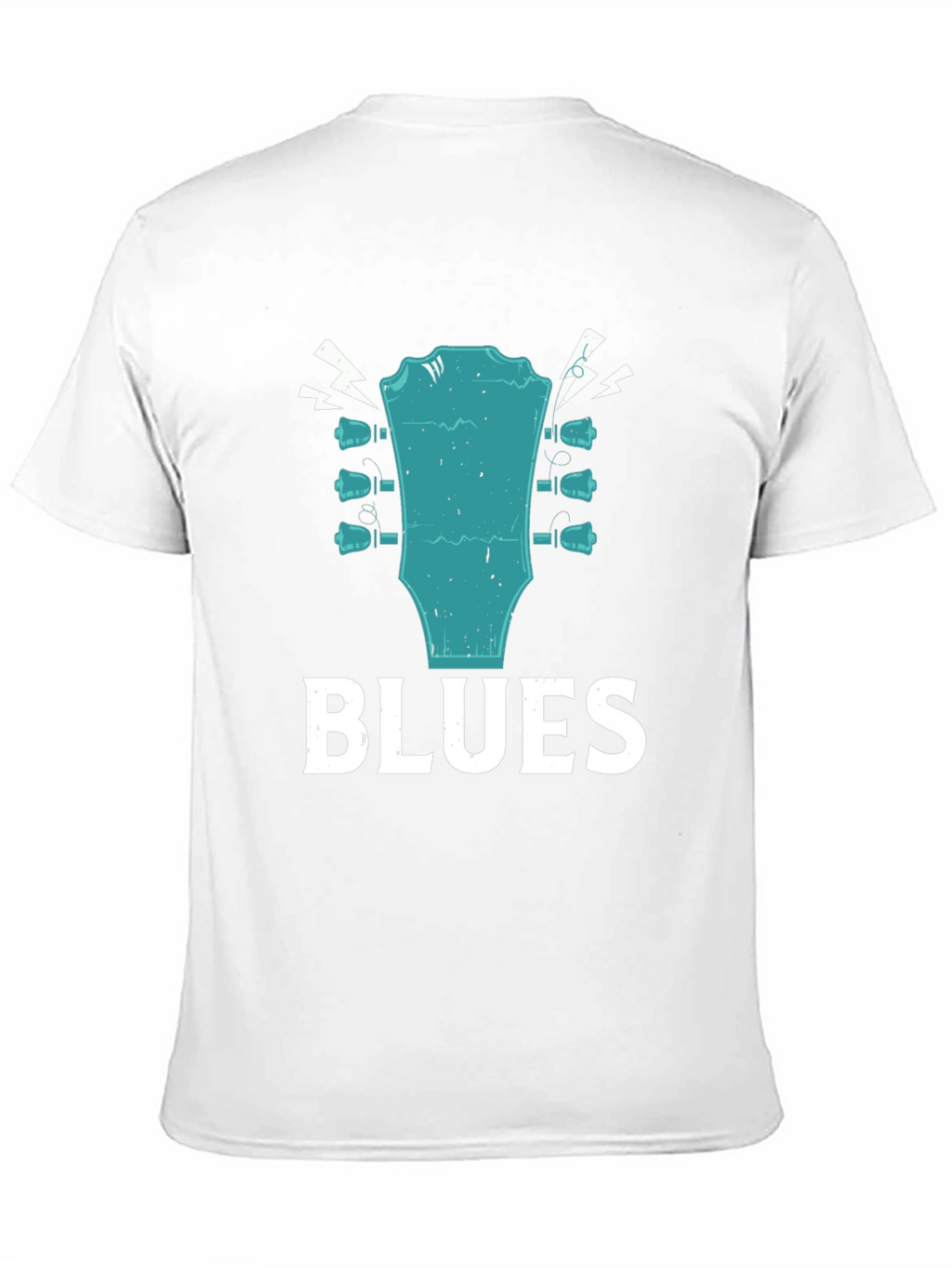 Blues Guitar Headstock Graphic T-Shirt