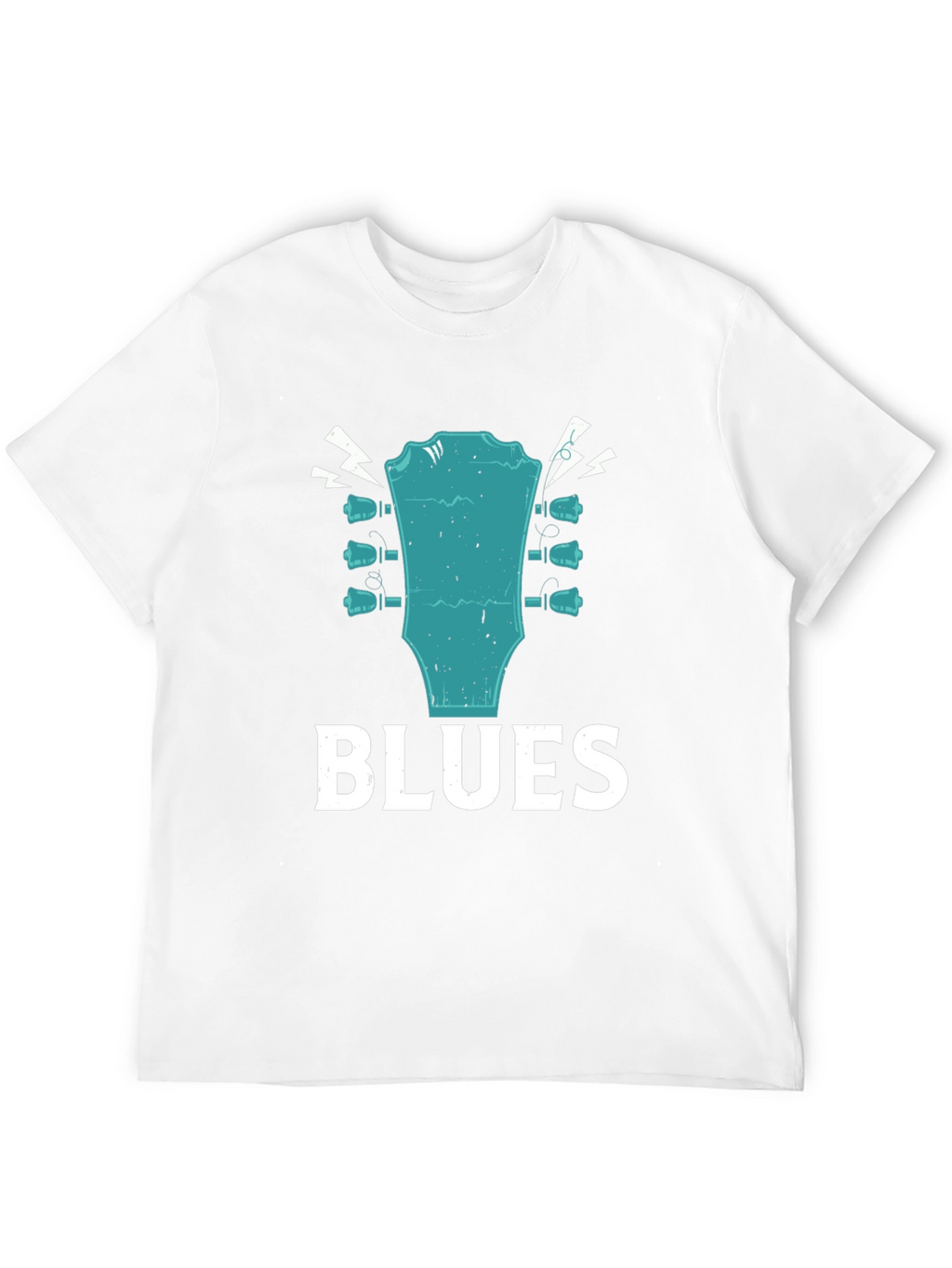 Blues Guitar Headstock Graphic T-Shirt