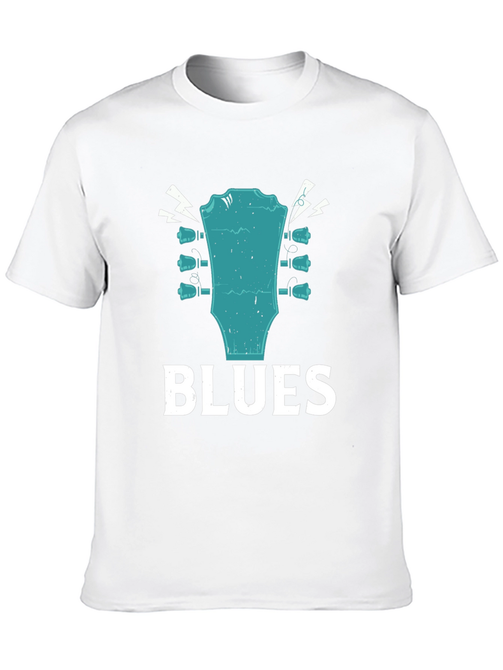 Blues Guitar Headstock Graphic T-Shirt