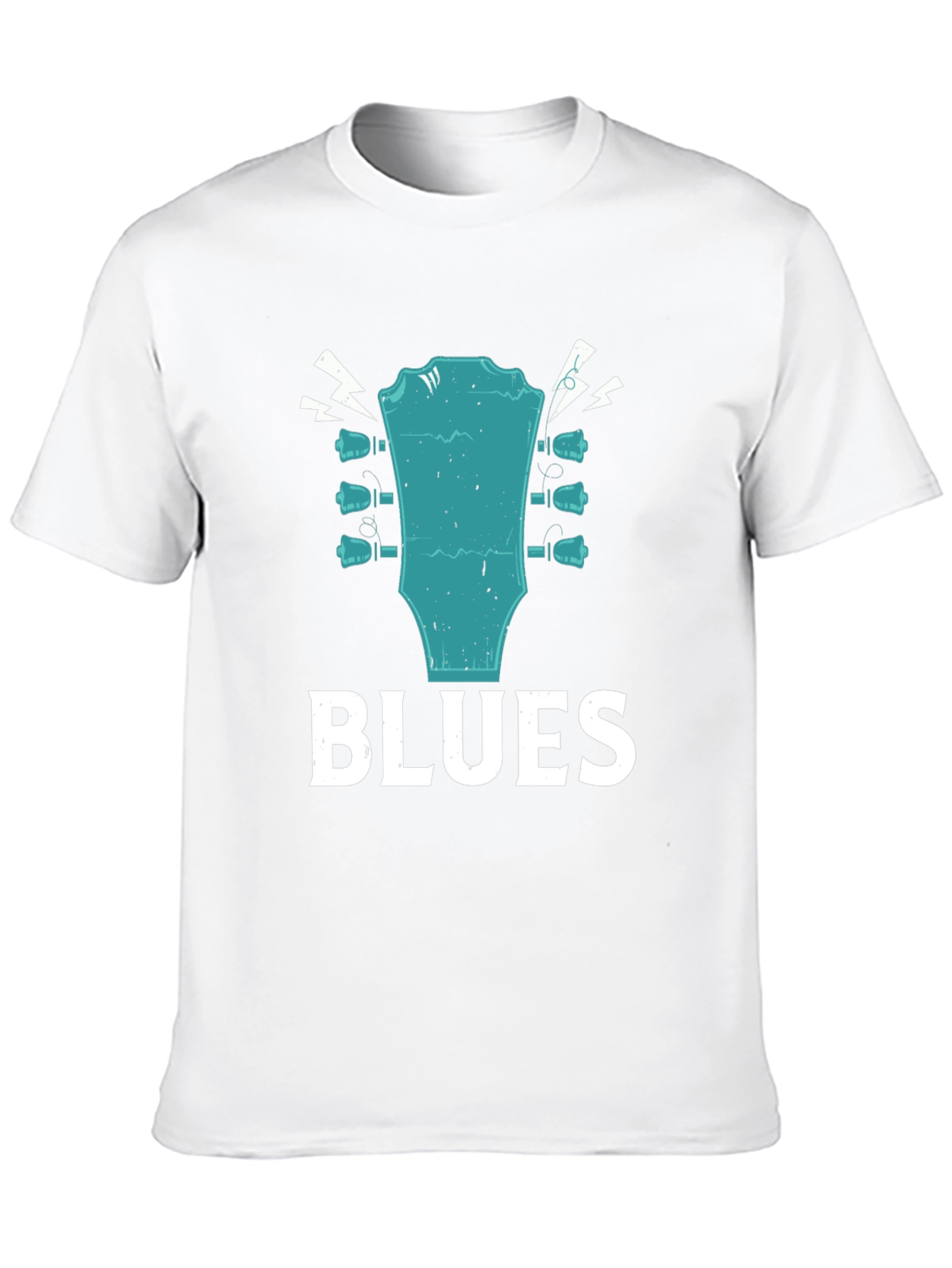 Blues Guitar Headstock Graphic T-Shirt