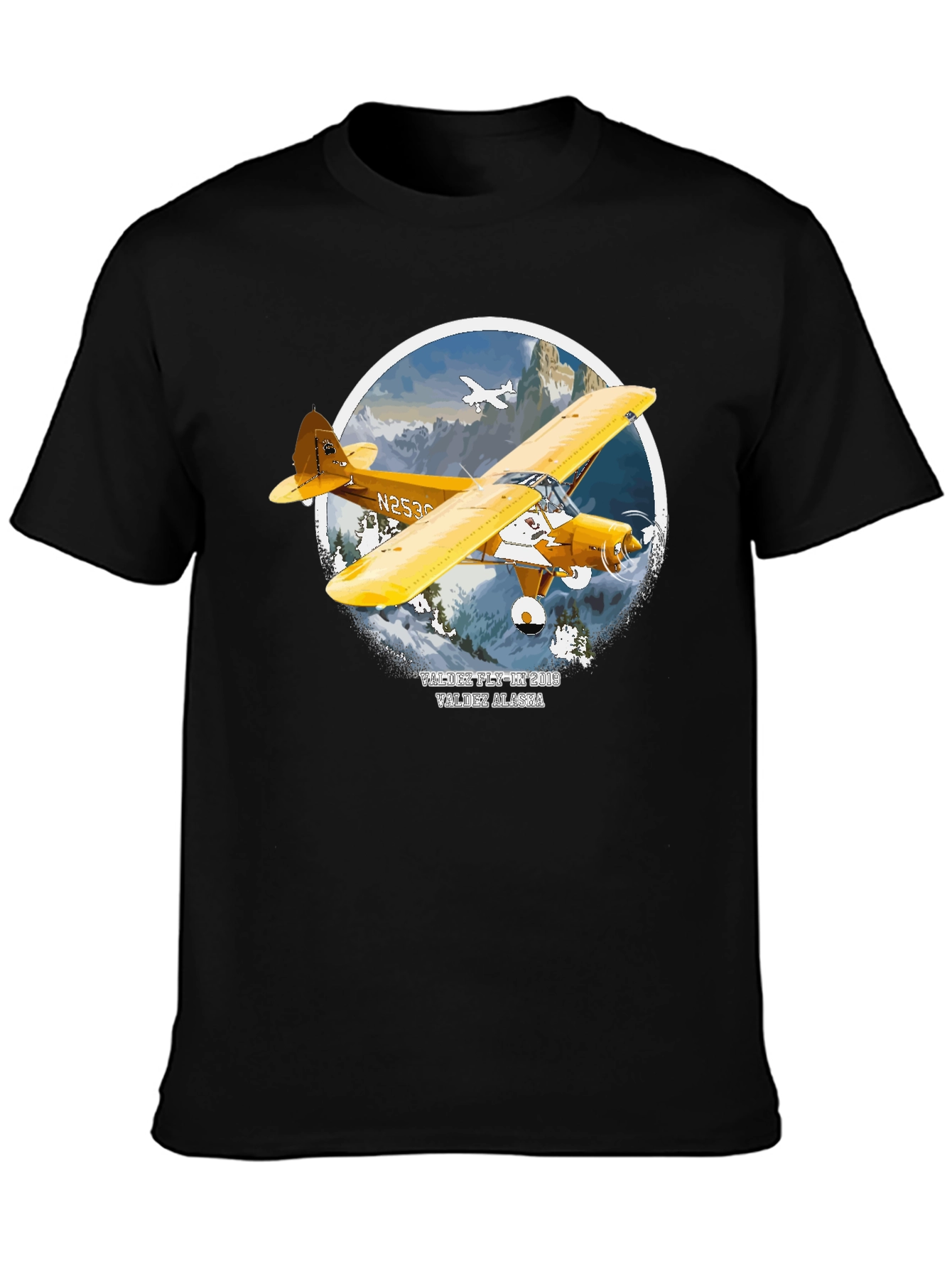 Vintage Valdez Alaska Airplane T-Shirt