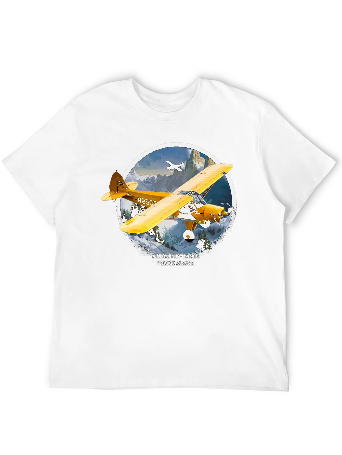 Vintage Valdez Alaska Airplane T-Shirt