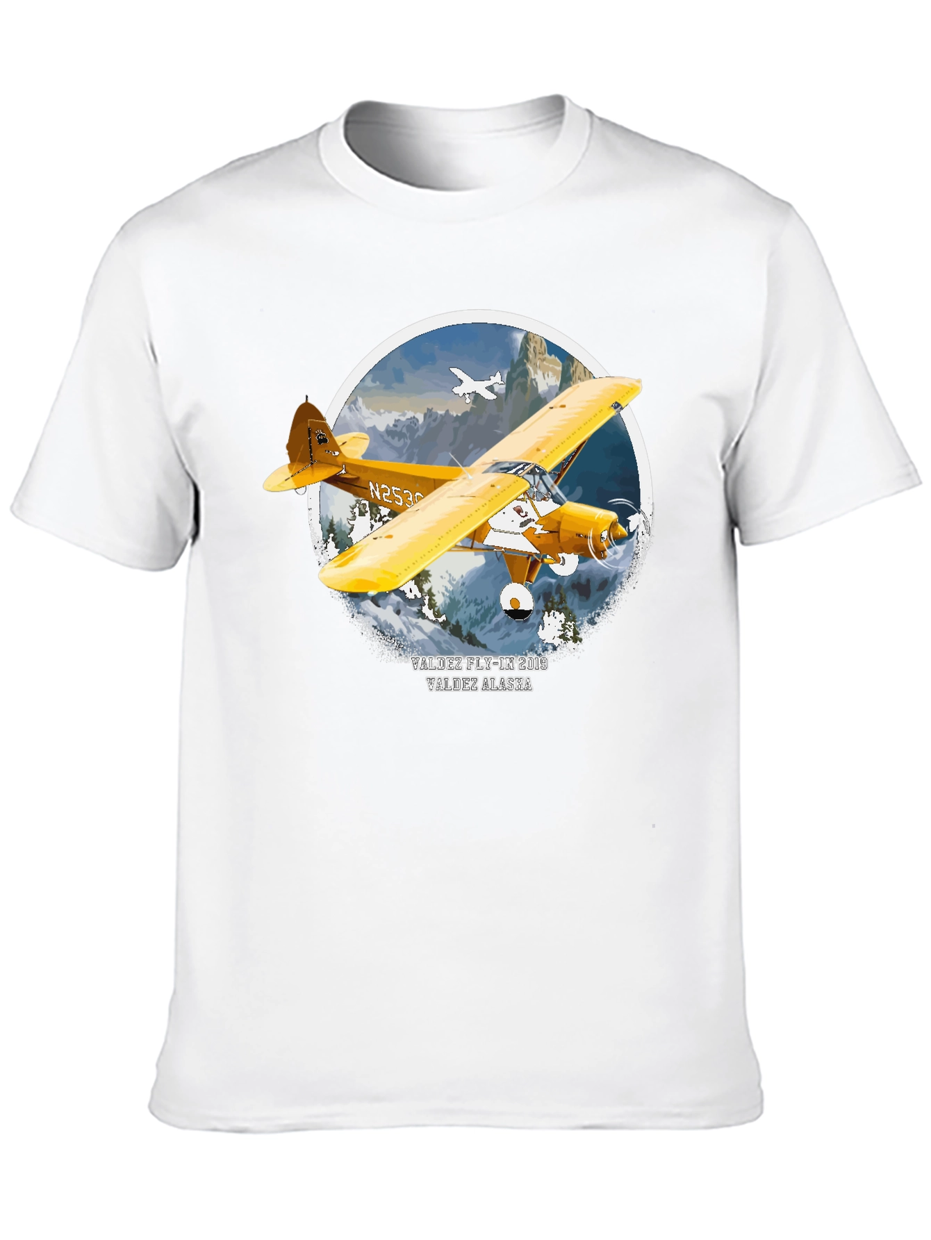Vintage Valdez Alaska Airplane T-Shirt