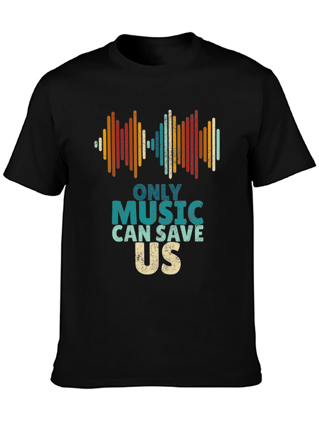 Music Saves Us Graphic Tee - Retro Style