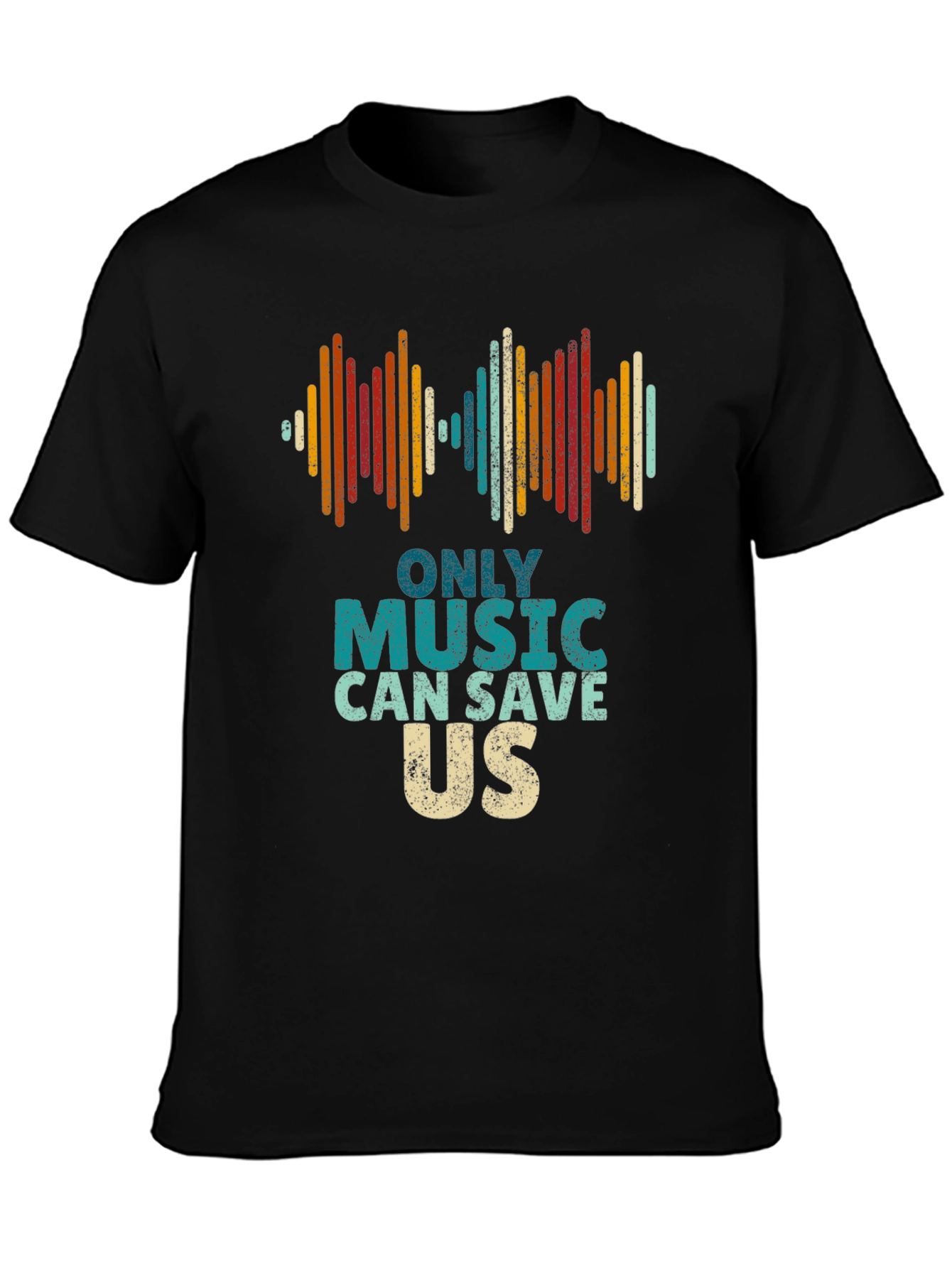 Music Saves Us Graphic Tee - Retro Style