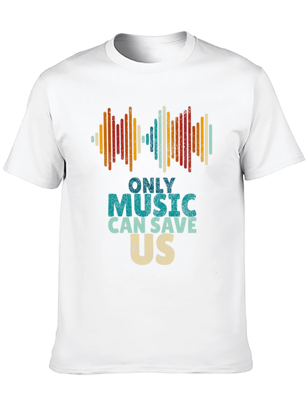 Music Saves Us Graphic Tee - Retro Style