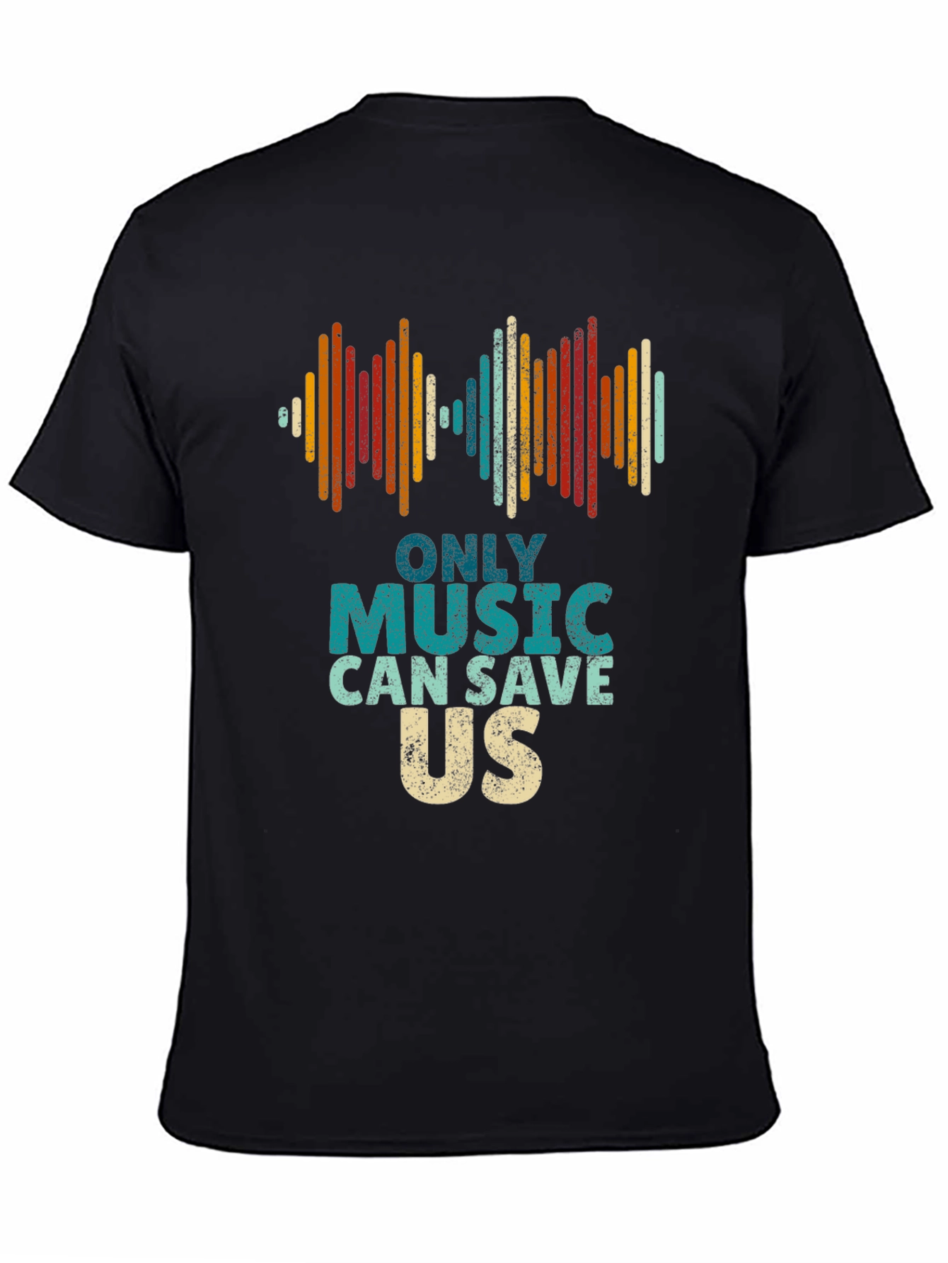 Music Saves Us Graphic Tee - Retro Style