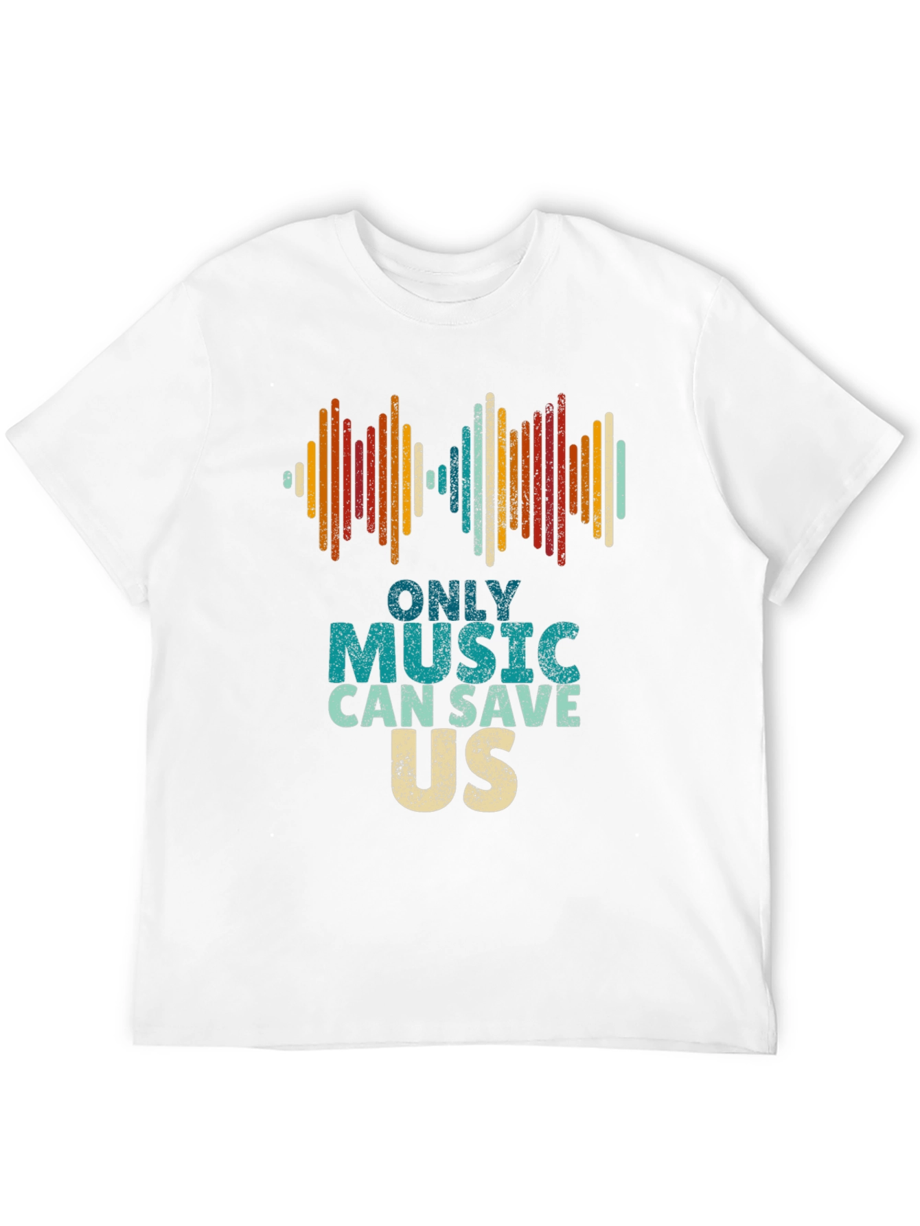 Music Saves Us Graphic Tee - Retro Style