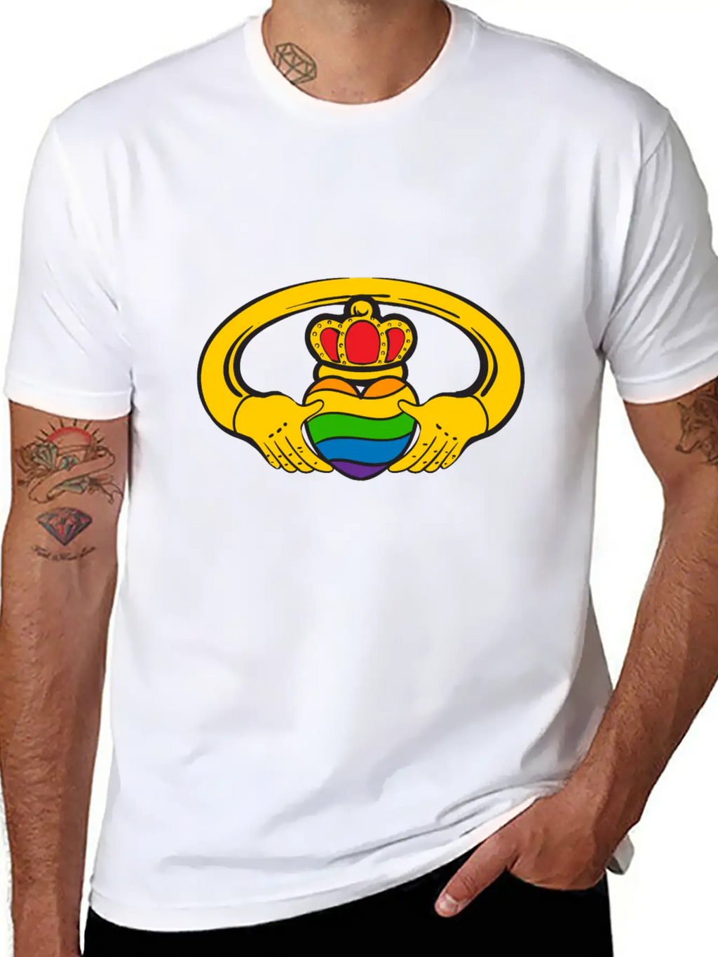 Claddagh Pride Casual Graphic T-Shirt – Simple And Comfortable Daily Wear
