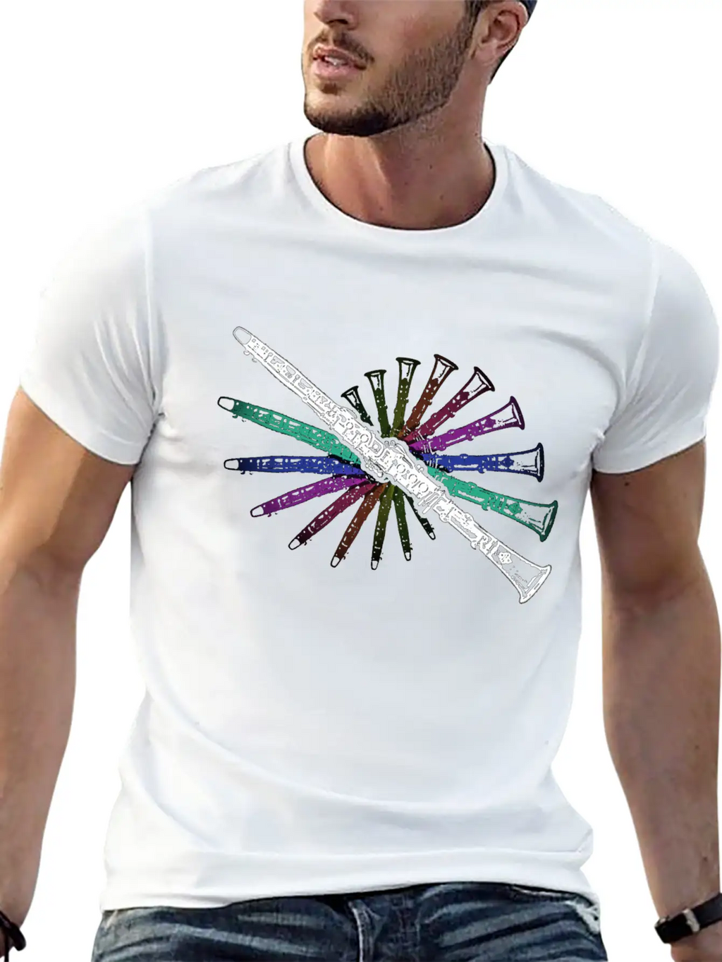 Clarinet Classic Fit Graphic Tee For Daily Comfort – Unisex Cotton Shirt