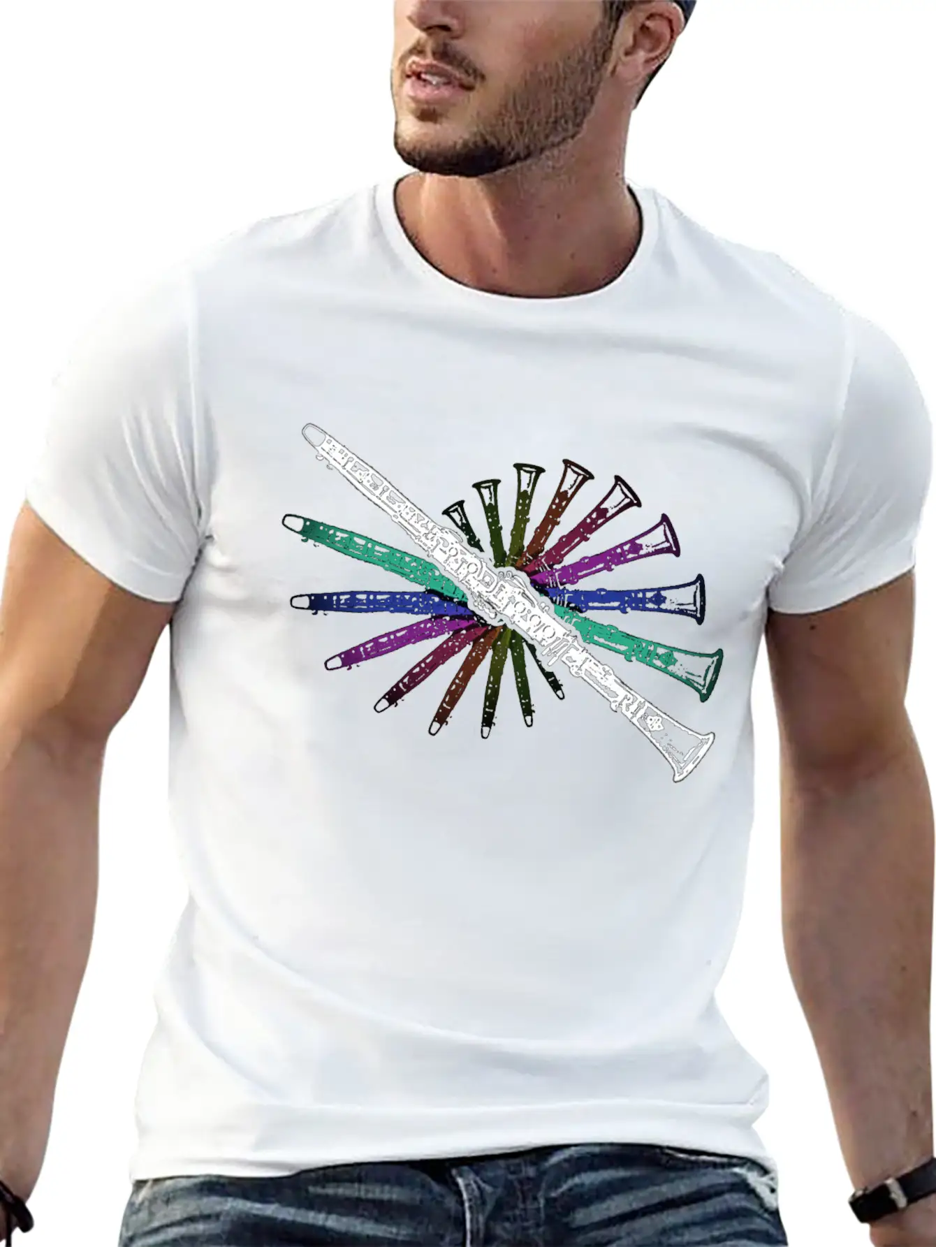 Clarinet Classic Fit Graphic Tee For Daily Comfort – Unisex Cotton Shirt