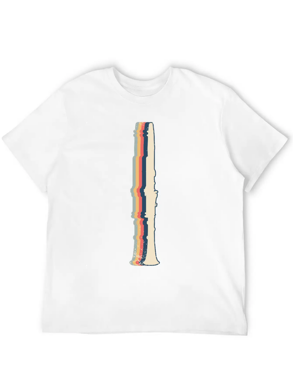 Clarinet Instrument Clarinetist Retro Line Art Unisex Casual T-Shirt – Clean Design For Daily Comfort