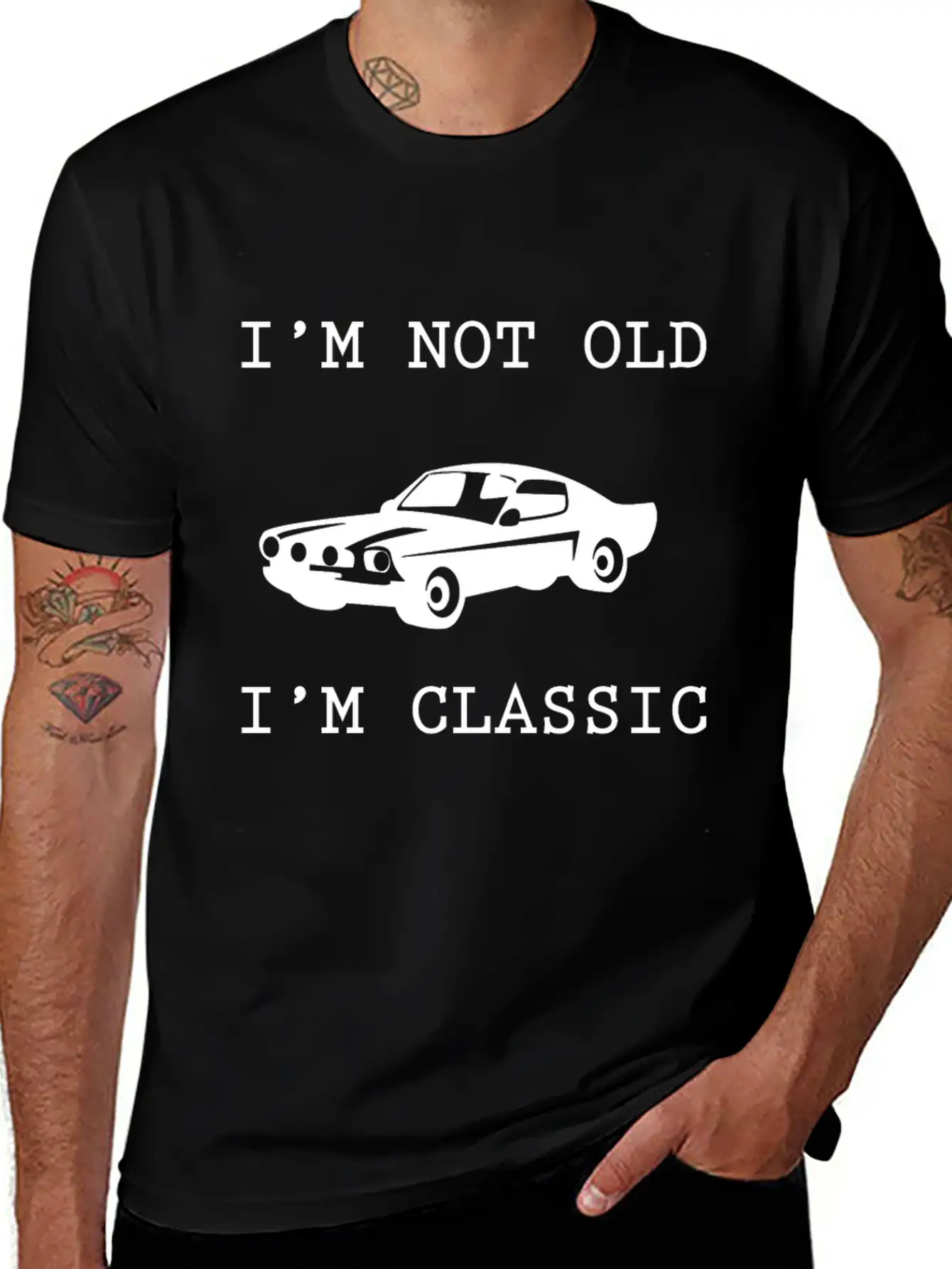 Classic Car Essential Cotton Tee For Daily Outfits – Unisex Style