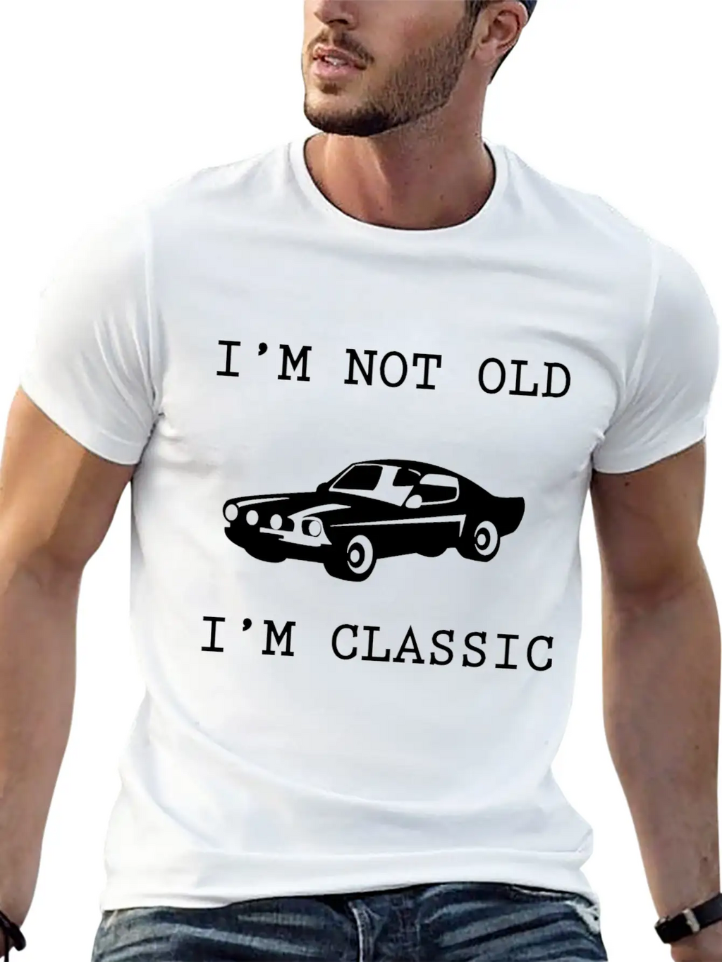 Classic Car Essential Cotton Tee For Daily Outfits – Unisex Style