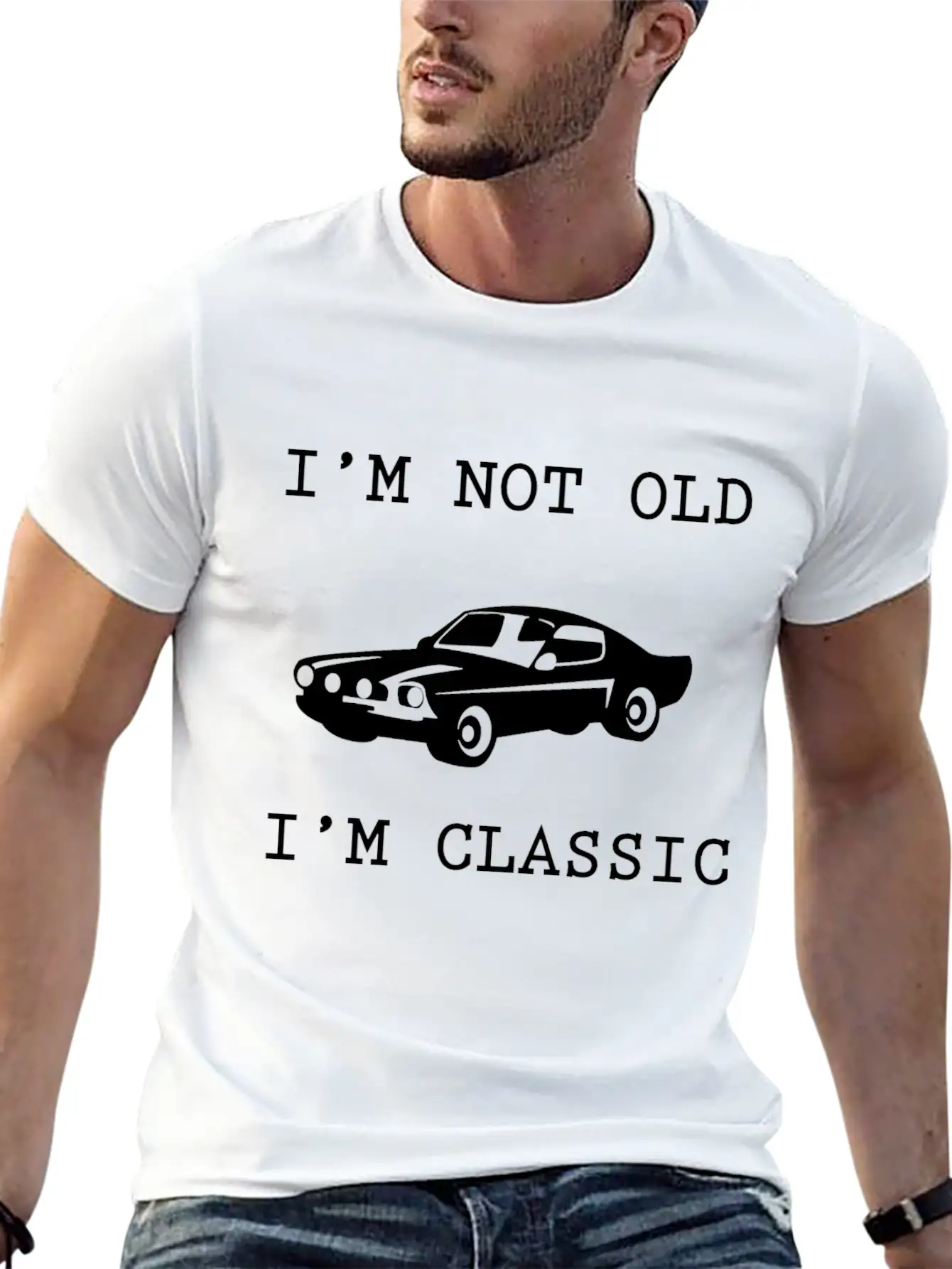 Classic Car Essential Cotton Tee For Daily Outfits – Unisex Style