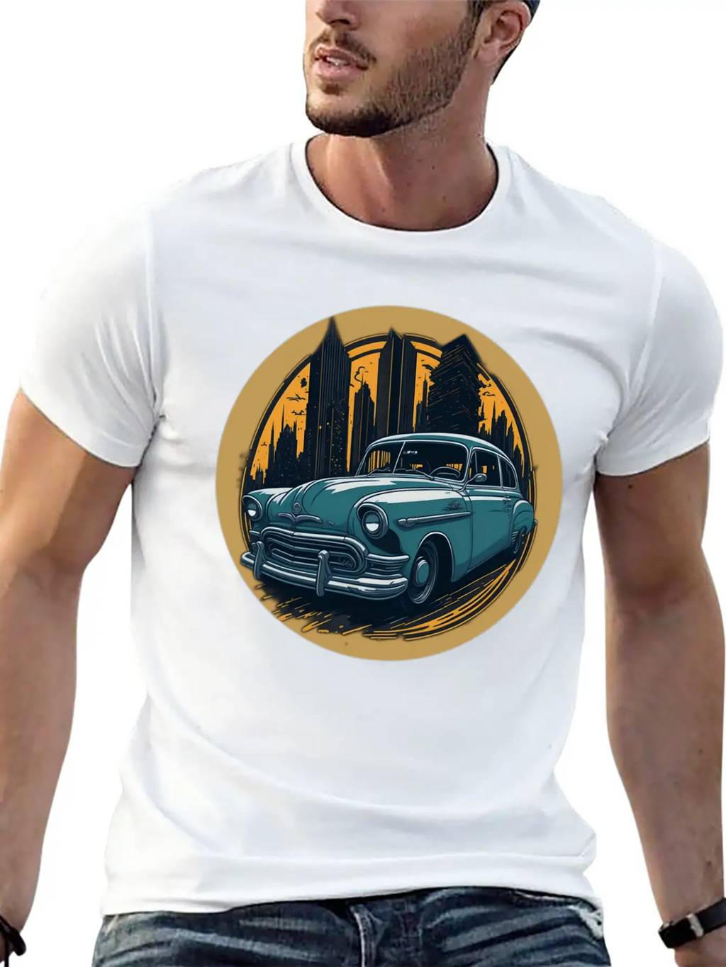 CLASSIC CAR Unisex Casual T-Shirt – Clean Design For Daily Comfort