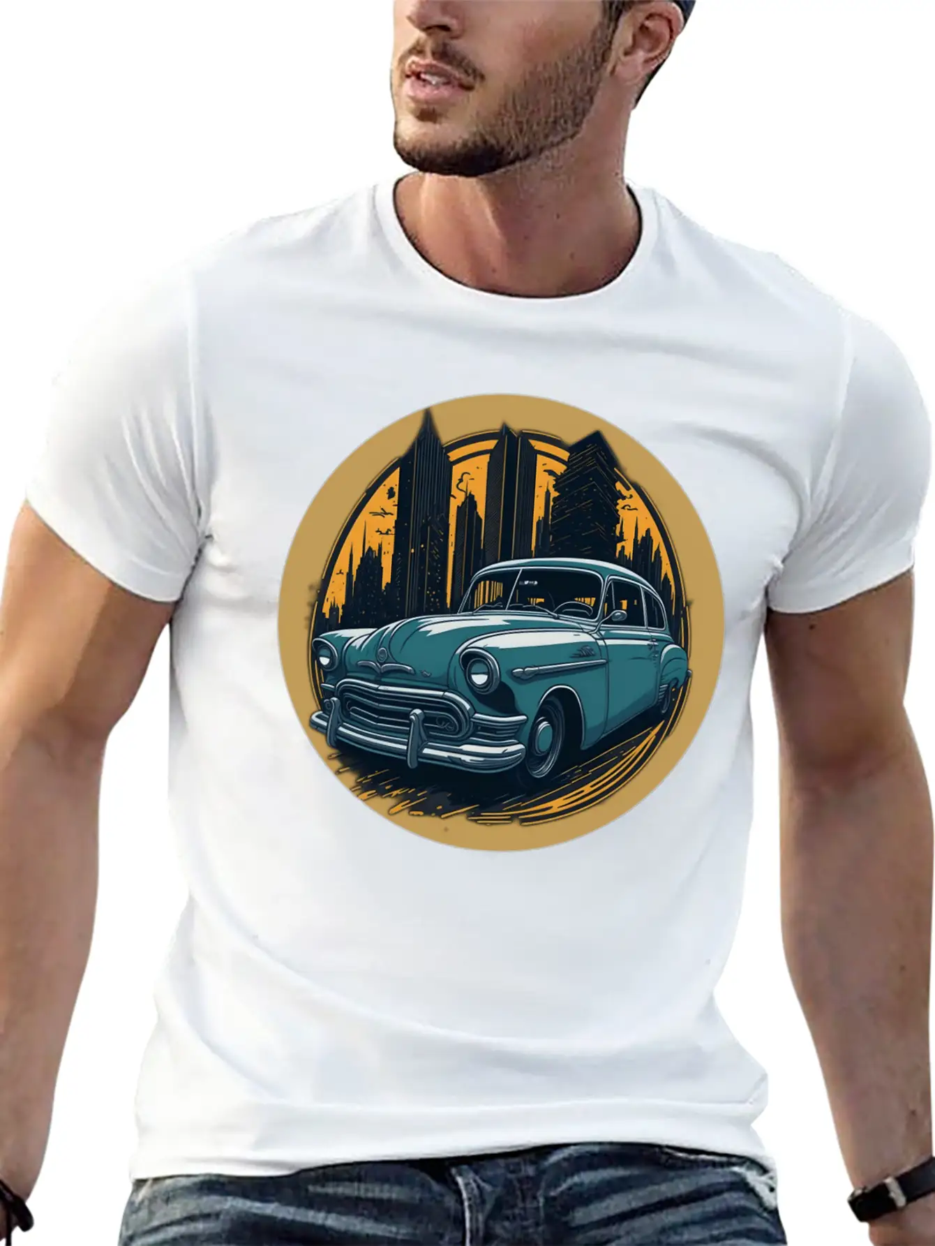 CLASSIC CAR Unisex Casual T-Shirt – Clean Design For Daily Comfort