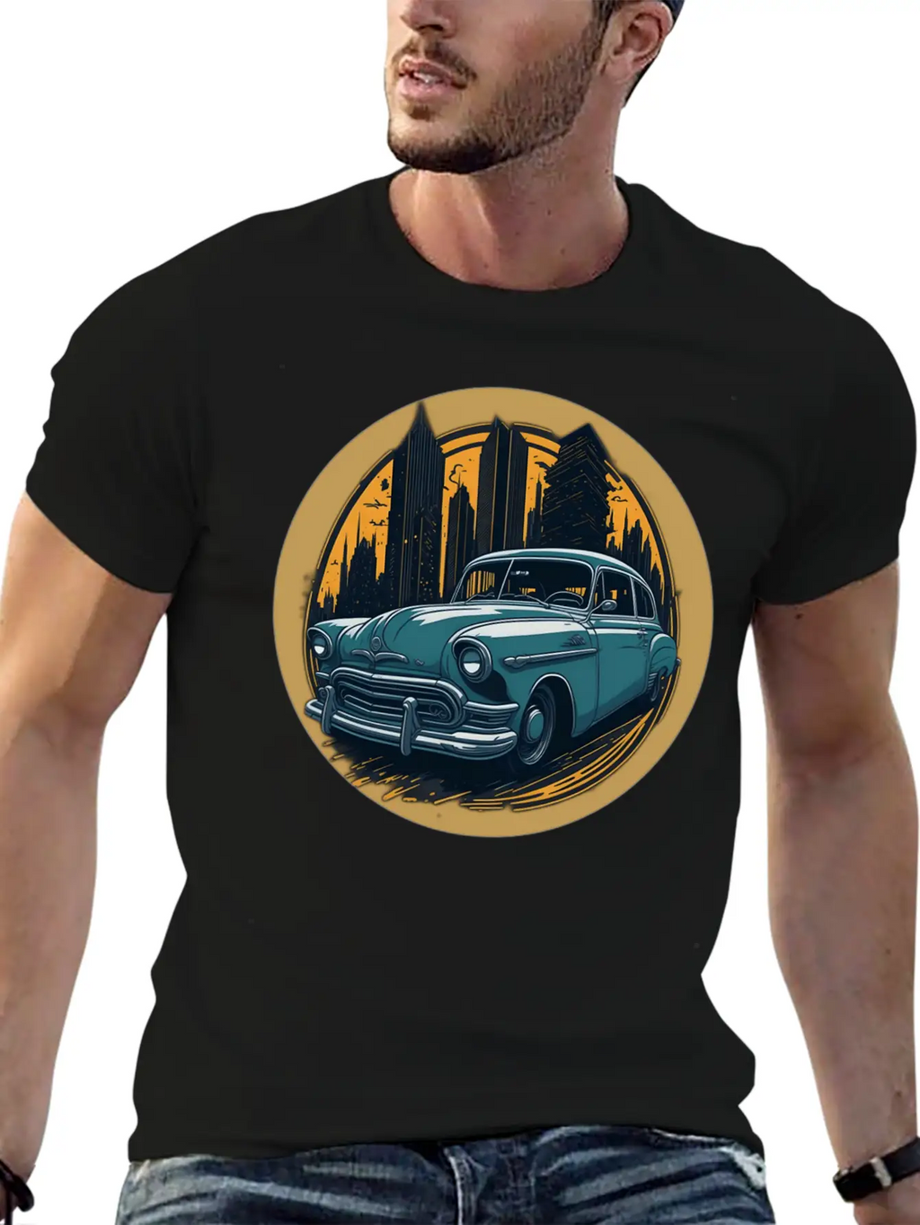 CLASSIC CAR Unisex Casual T-Shirt – Clean Design For Daily Comfort