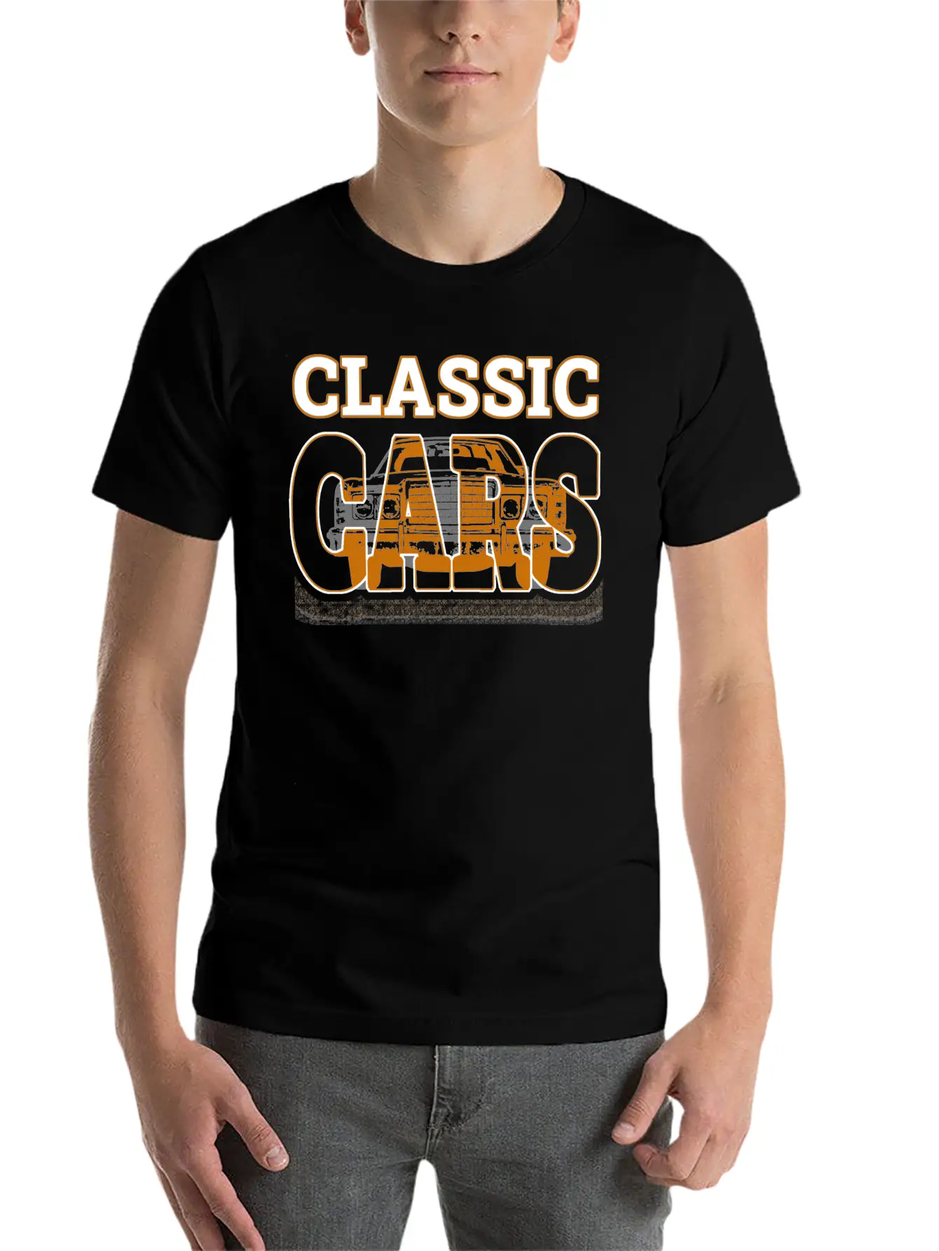 Classic Cars Breathable Soft Cotton T-Shirt – Timeless Casual Look