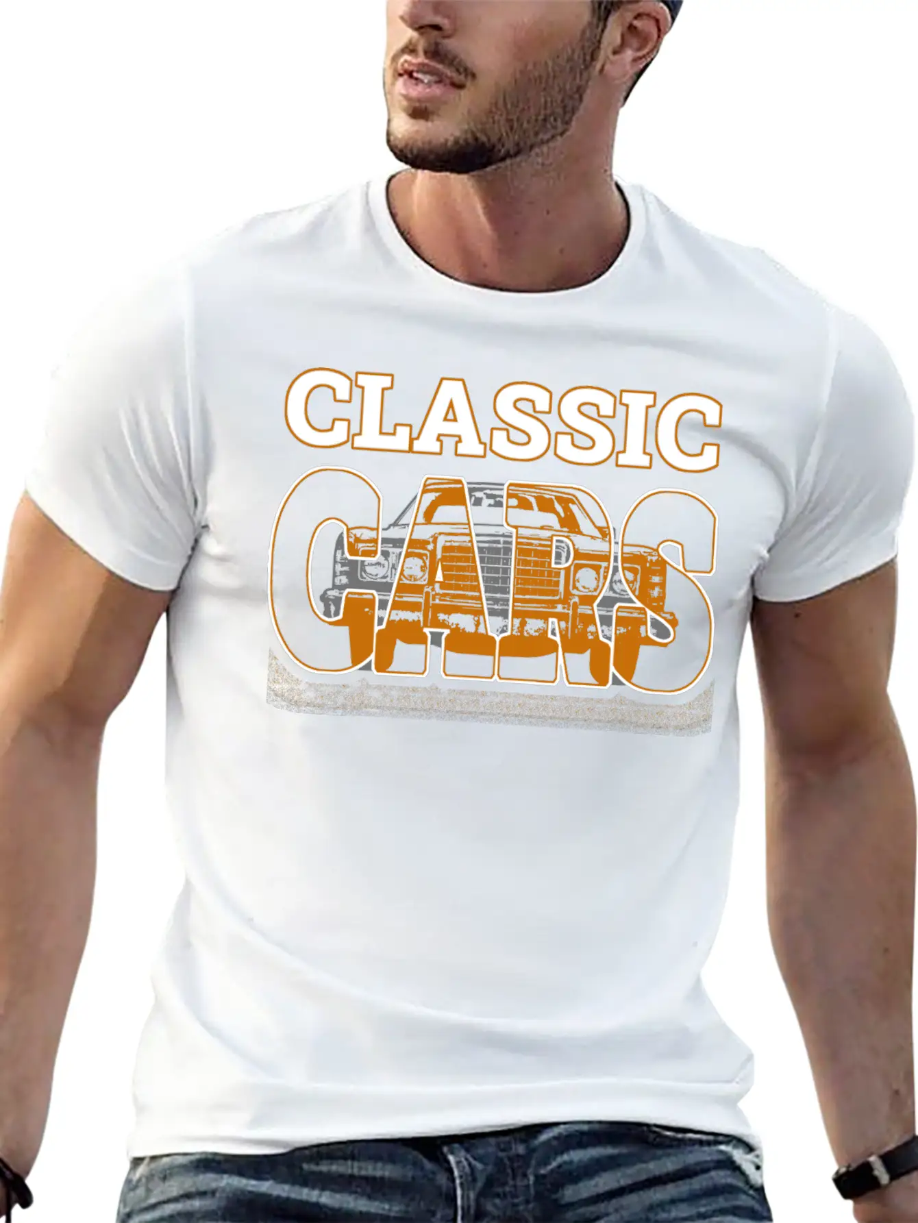 Classic Cars Breathable Soft Cotton T-Shirt – Timeless Casual Look
