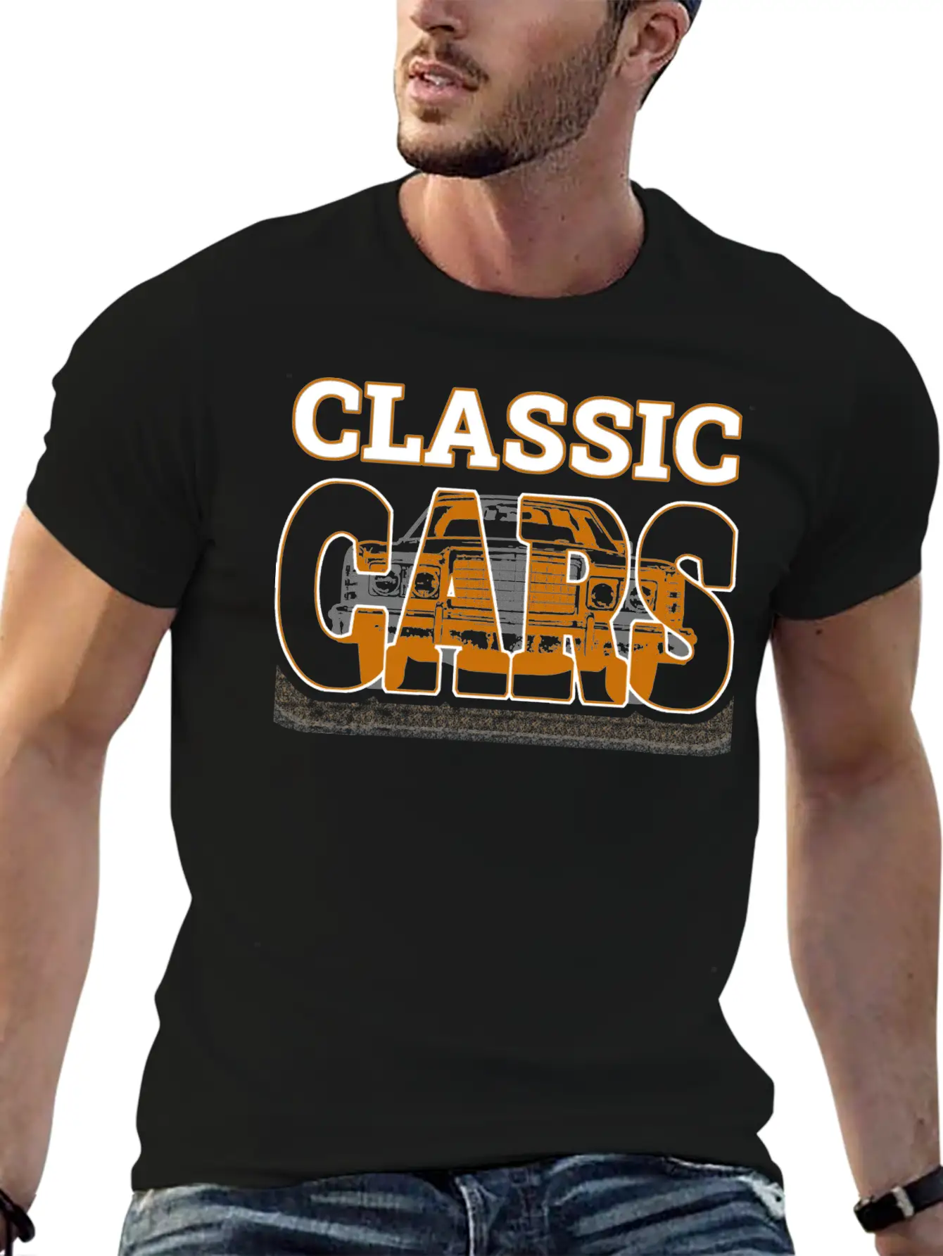 Classic Cars Breathable Soft Cotton T-Shirt – Timeless Casual Look