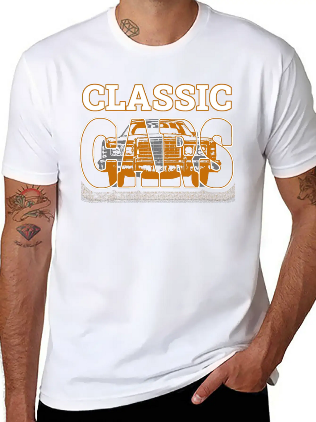 Classic Cars Breathable Soft Cotton T-Shirt – Timeless Casual Look