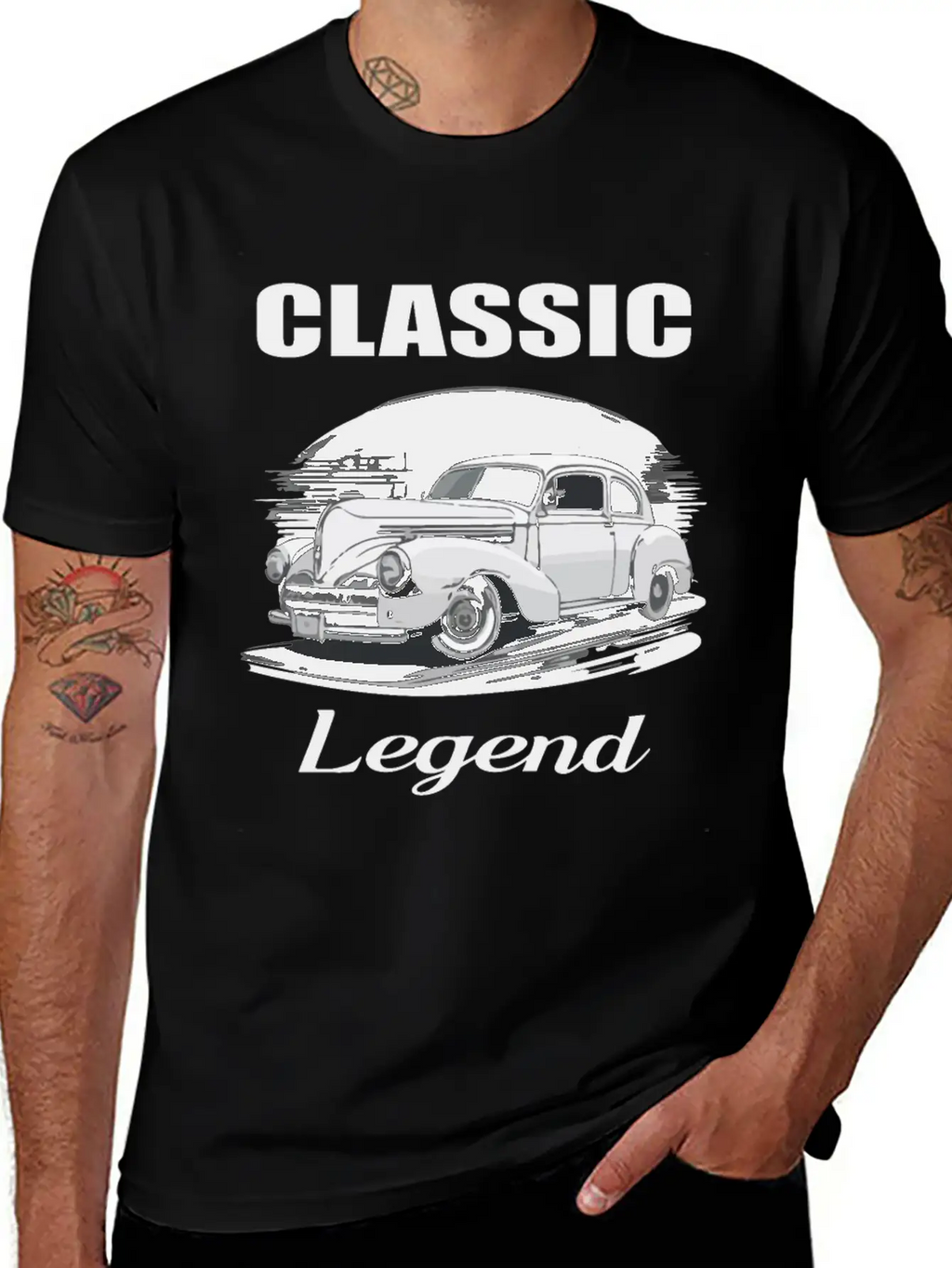 Classic Legend Car Classic Fit Graphic Tee For Daily Comfort – Unisex Cotton Shirt