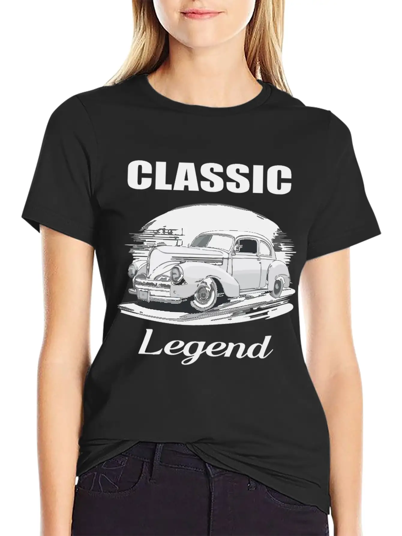 Classic Legend Car Classic Fit Graphic Tee For Daily Comfort – Unisex Cotton Shirt